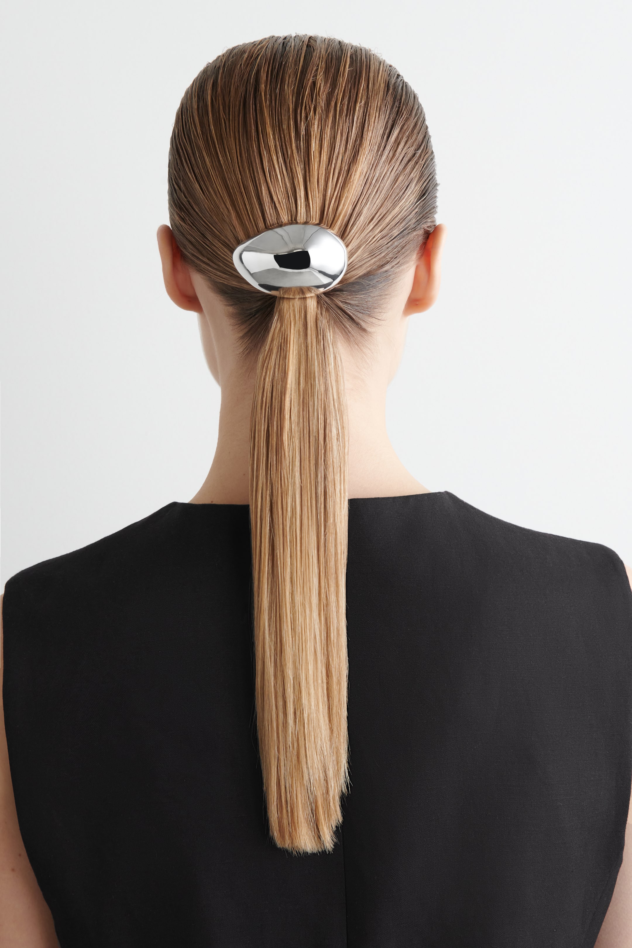 View larger image: DOMED HAIR BARRETTE - SILVER - Ladies | H&M GB 1