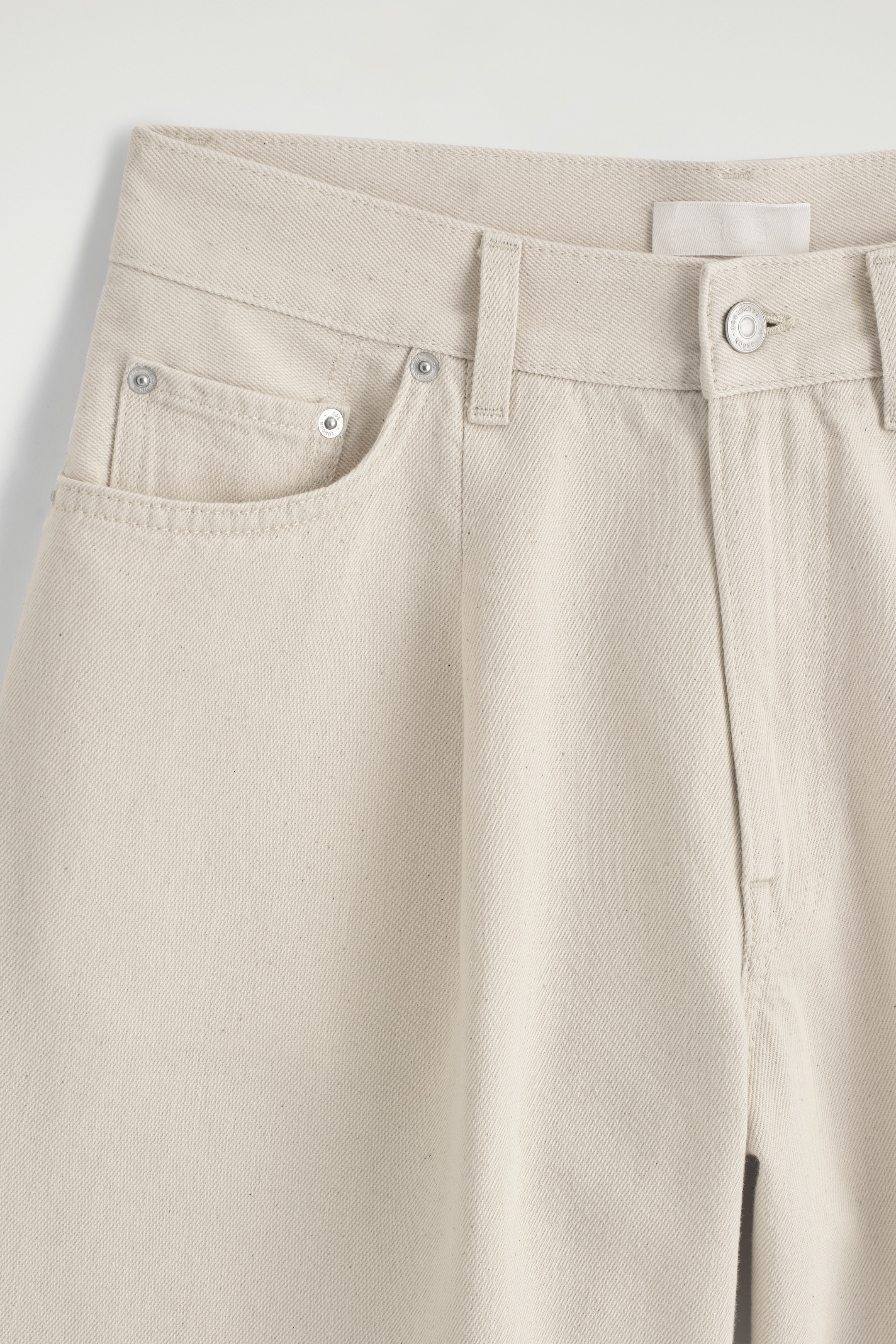 Nagyobb kép megtekintése: SZÉLES SZÁRÚ FARMER RÖVIDNADRÁG - kréta - NŐI | H&M HU 6
