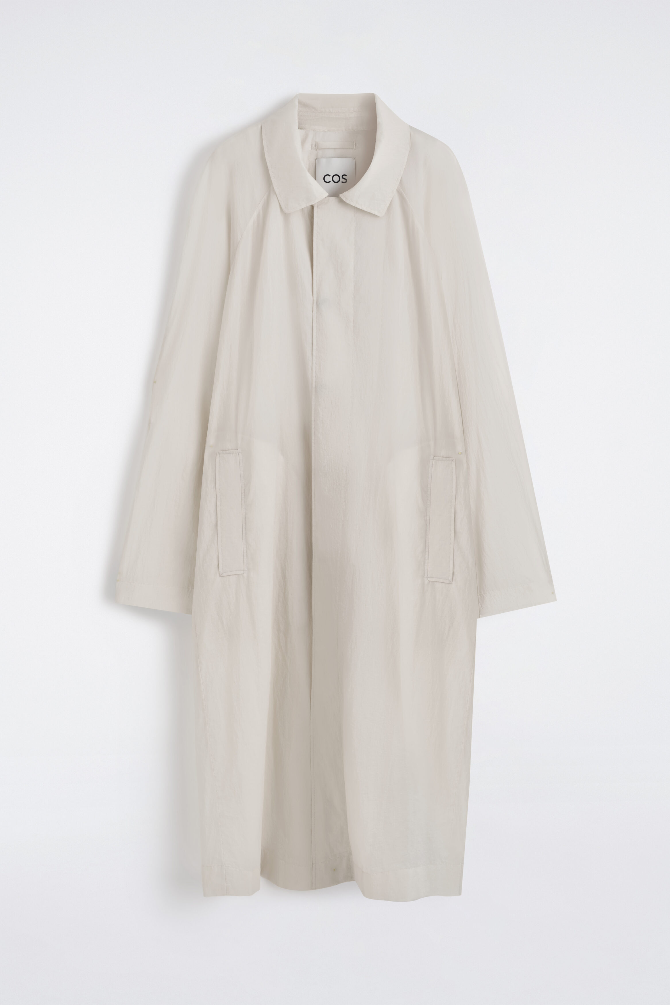 TECHNICAL SHEER-NYLON TRENCH COAT - ECRU | COS CA