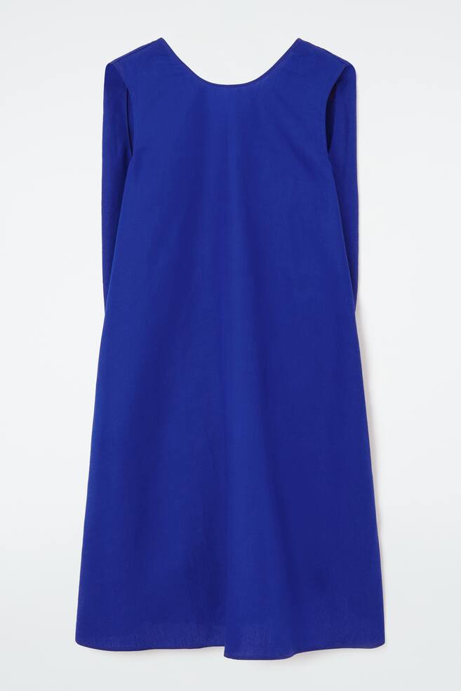 TWIST-DETAIL MINI DRESS - BRIGHT BLUE - 1
