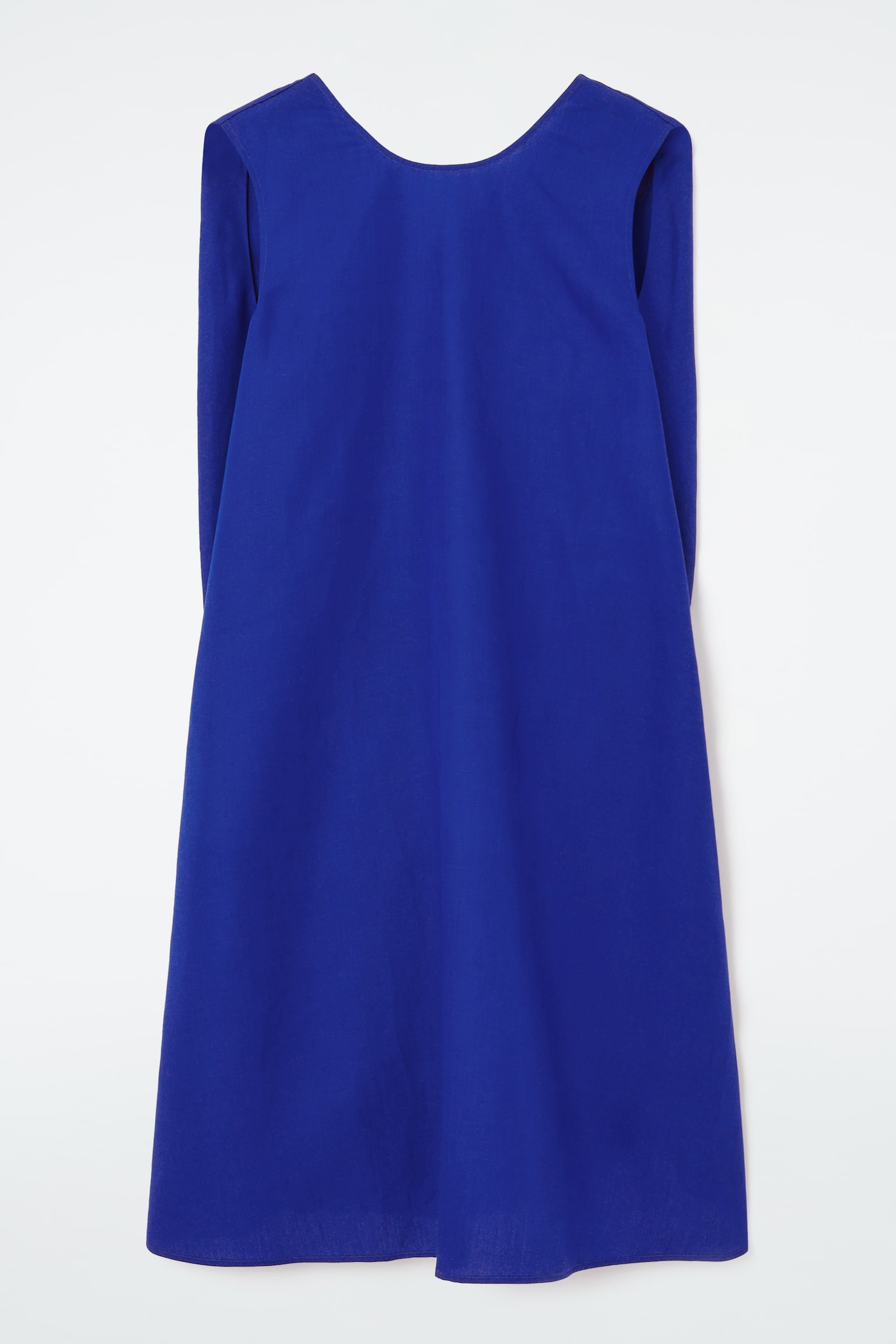 TWIST-DETAIL MINI DRESS - BRIGHT BLUE/BLACK - 1