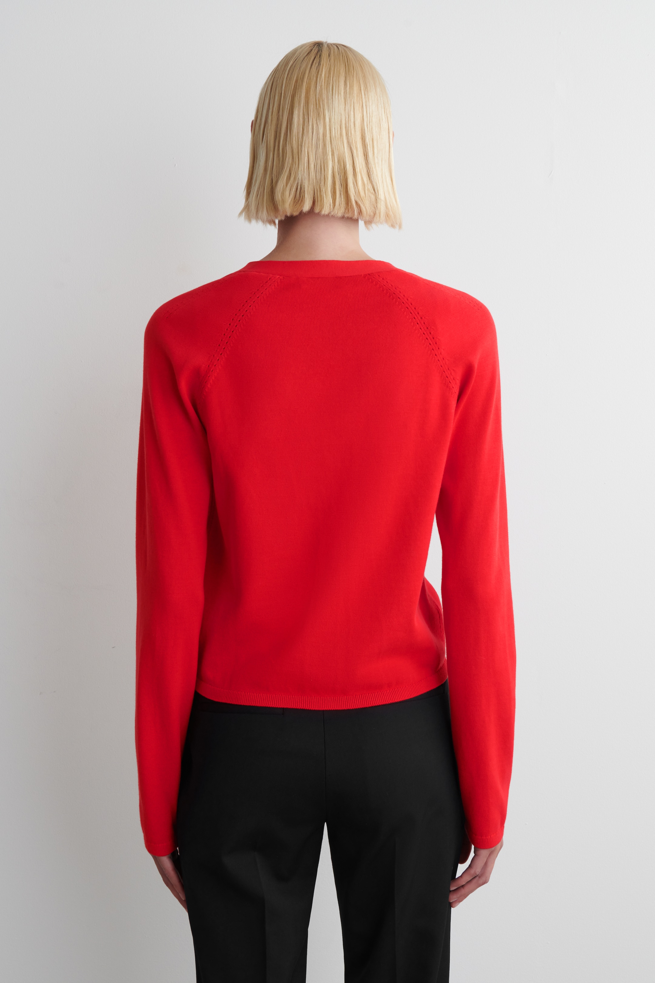 Grotere afbeelding bekijken: GEBREIDE KATOEN V-HALS CARDIGAN - ROOD - DAMES | H&M BE 4
