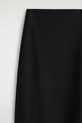 CROPPED STRAIGHT-LEG TROUSERS — BLACK 5