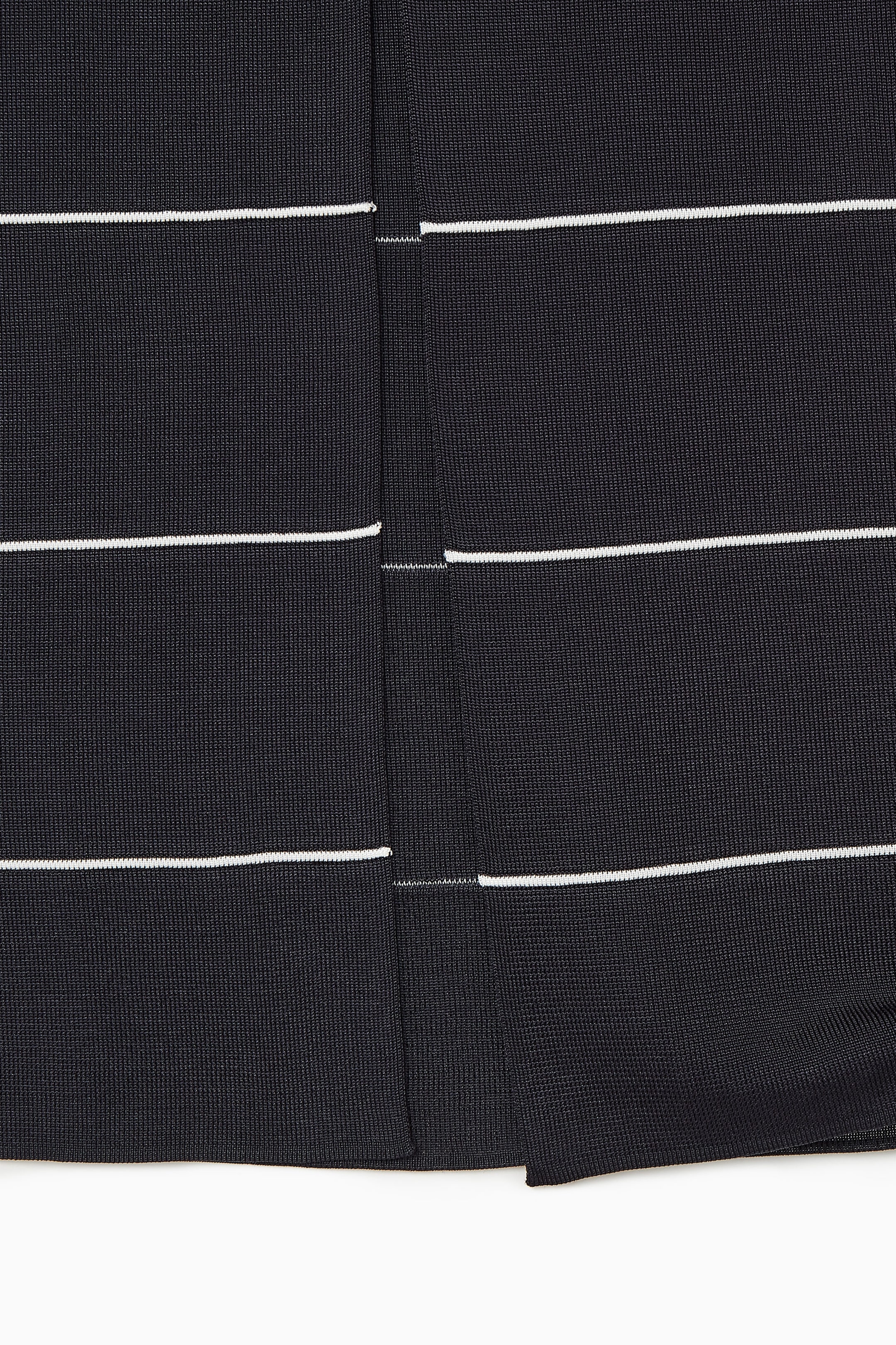 STRIPED KNITTED MAXI SKIRT