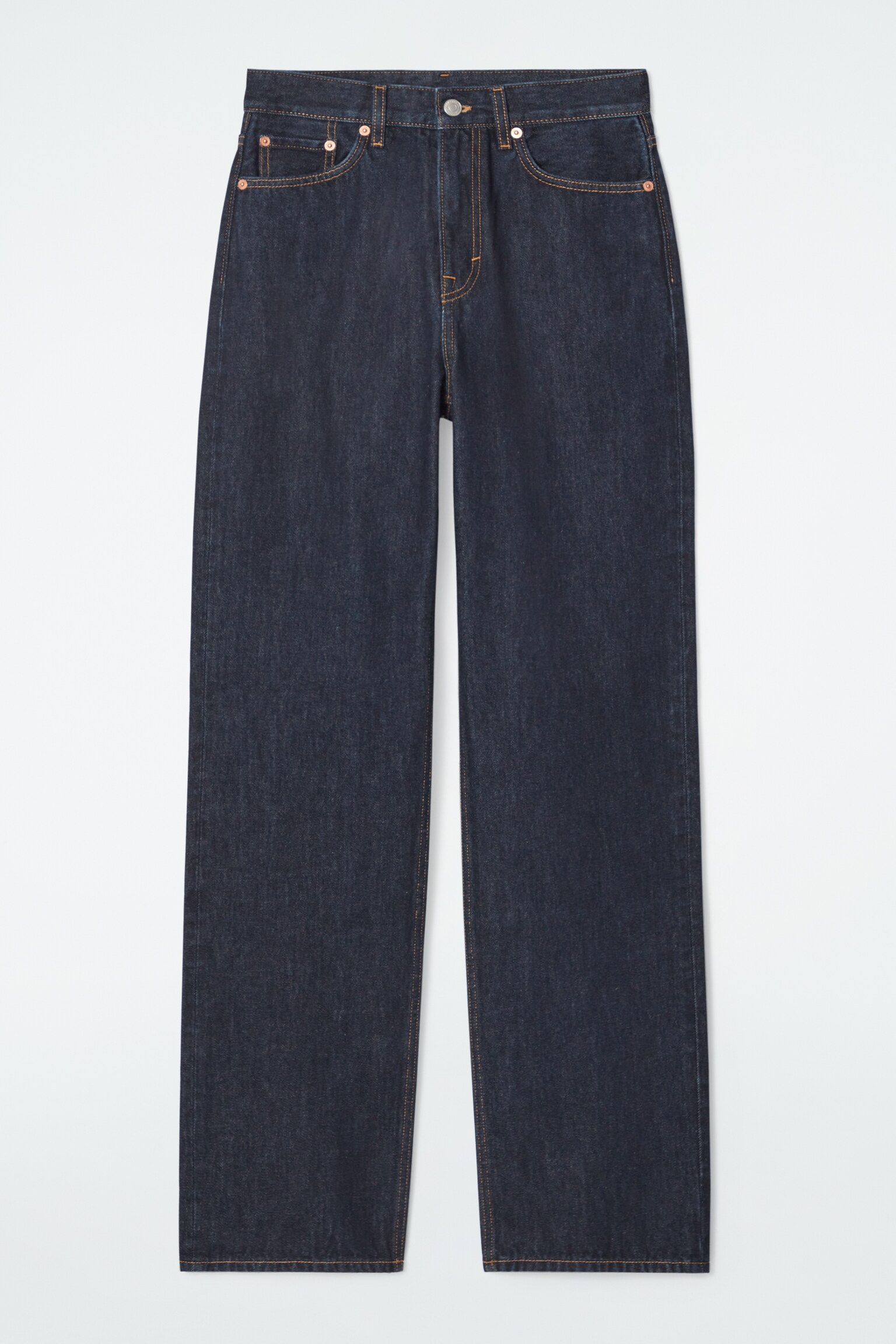 COLUMN STRAIGHT-LEG JEANS - DARK BLUE/RAW GREY/WASHED BLACK/LIGHT BLUE/FADED BLACK