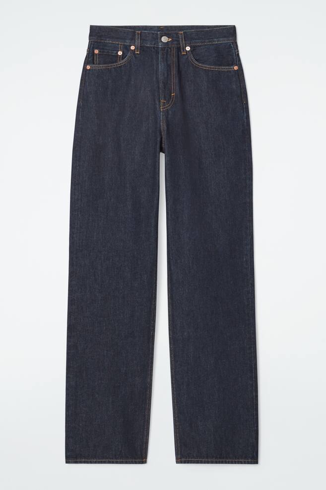 COLUMN STRAIGHT-LEG JEANS - DARK BLUE/RAW GREY/LIGHT BLUE/WASHED BLACK/FADED BLACK - 1