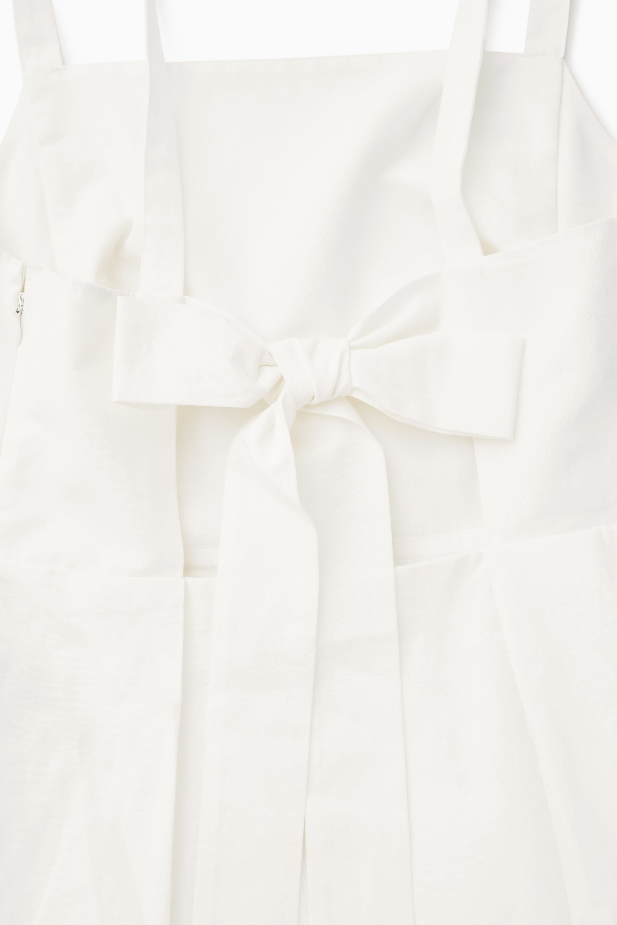 OPEN-BACK MINI PINAFORE DRESS