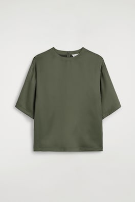 SATIN T-SHIRT — KHAKI 8
