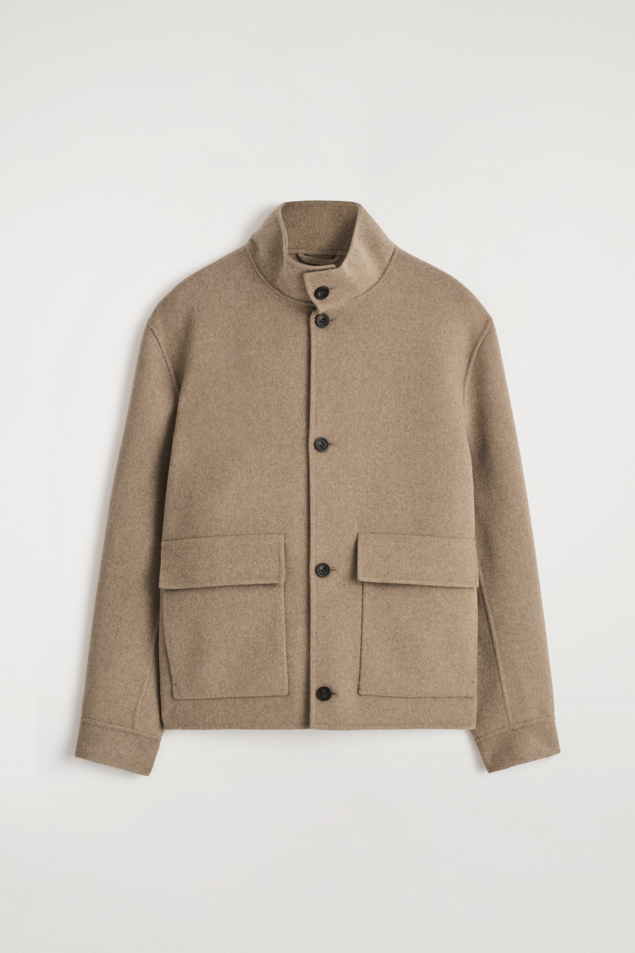 SPLIT WOOL HARRINGTON JACKET