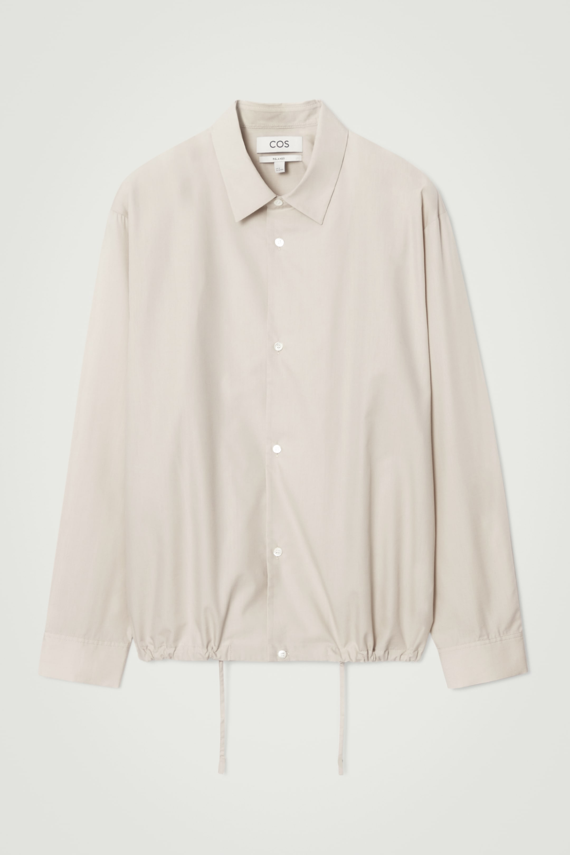 Grösseres Bild ansehen: LOCKERES BAUMWOLLHEMD MIT KORDELZUG - BEIGE - HERREN | H&M CH 1