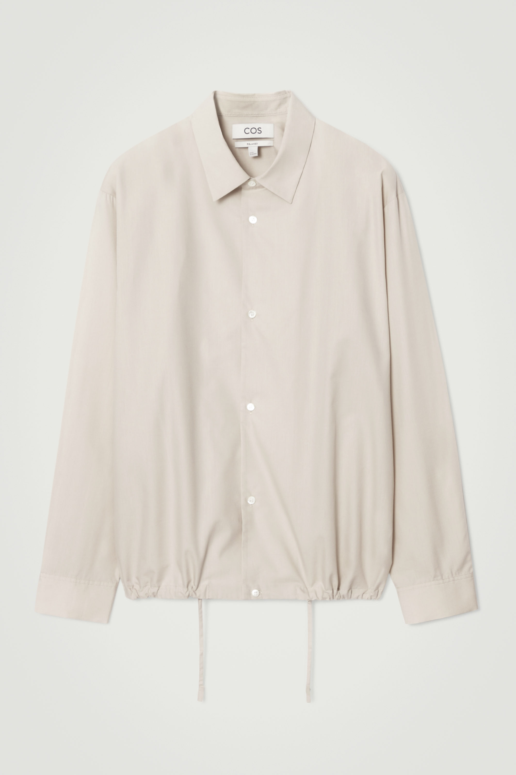 “COS MEN” リラックスウォッシュドコットンスウェットシャツ RELAXED-FIT KNITTED POLO SHIRT リラックスフィット ニット