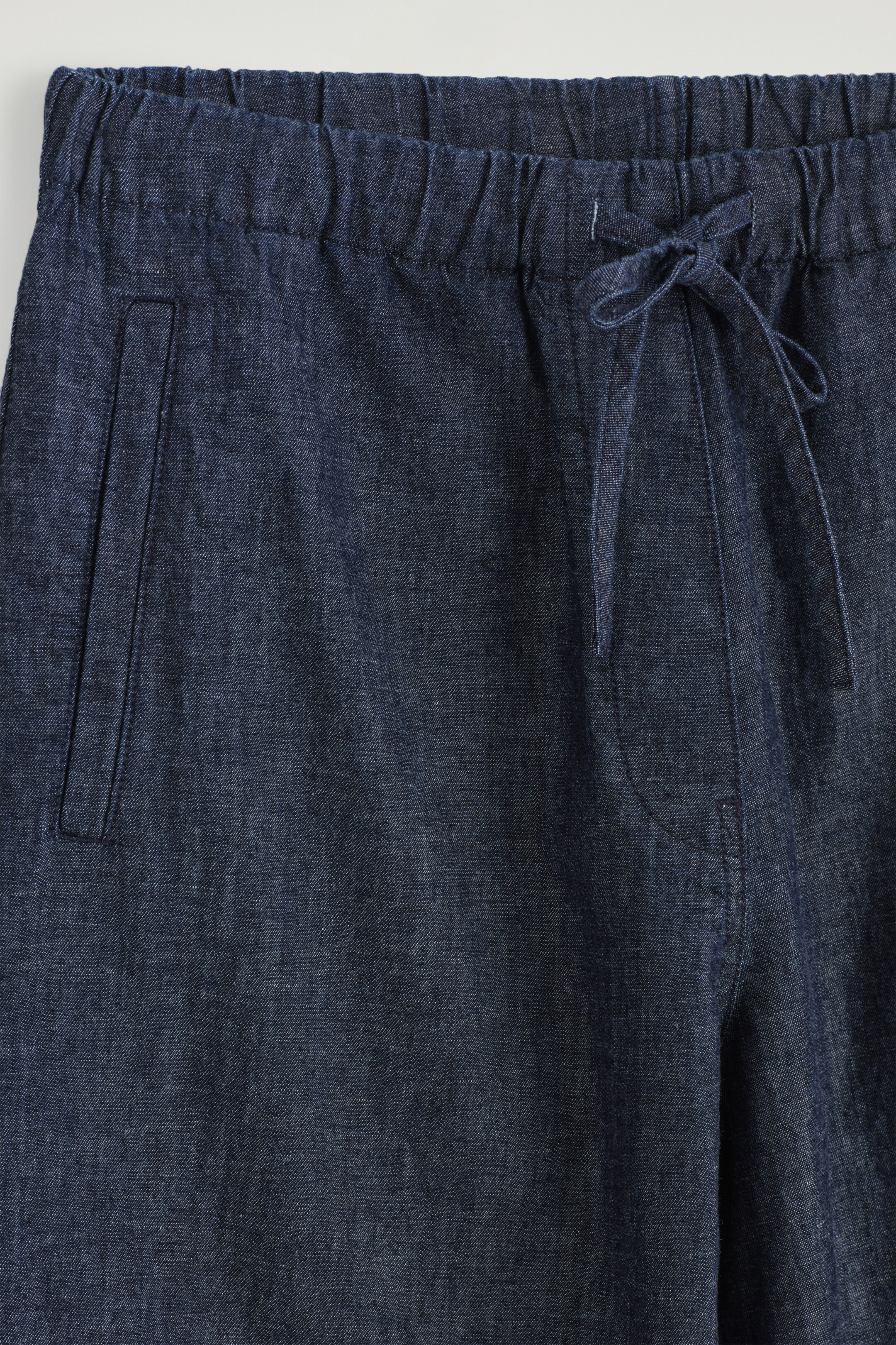 Ver imagen más grande: PANTALÓN DENIM ANCHO CON AJUSTE DE CORDÓN - ÍNDIGO - MUJER | H&M ES 7
