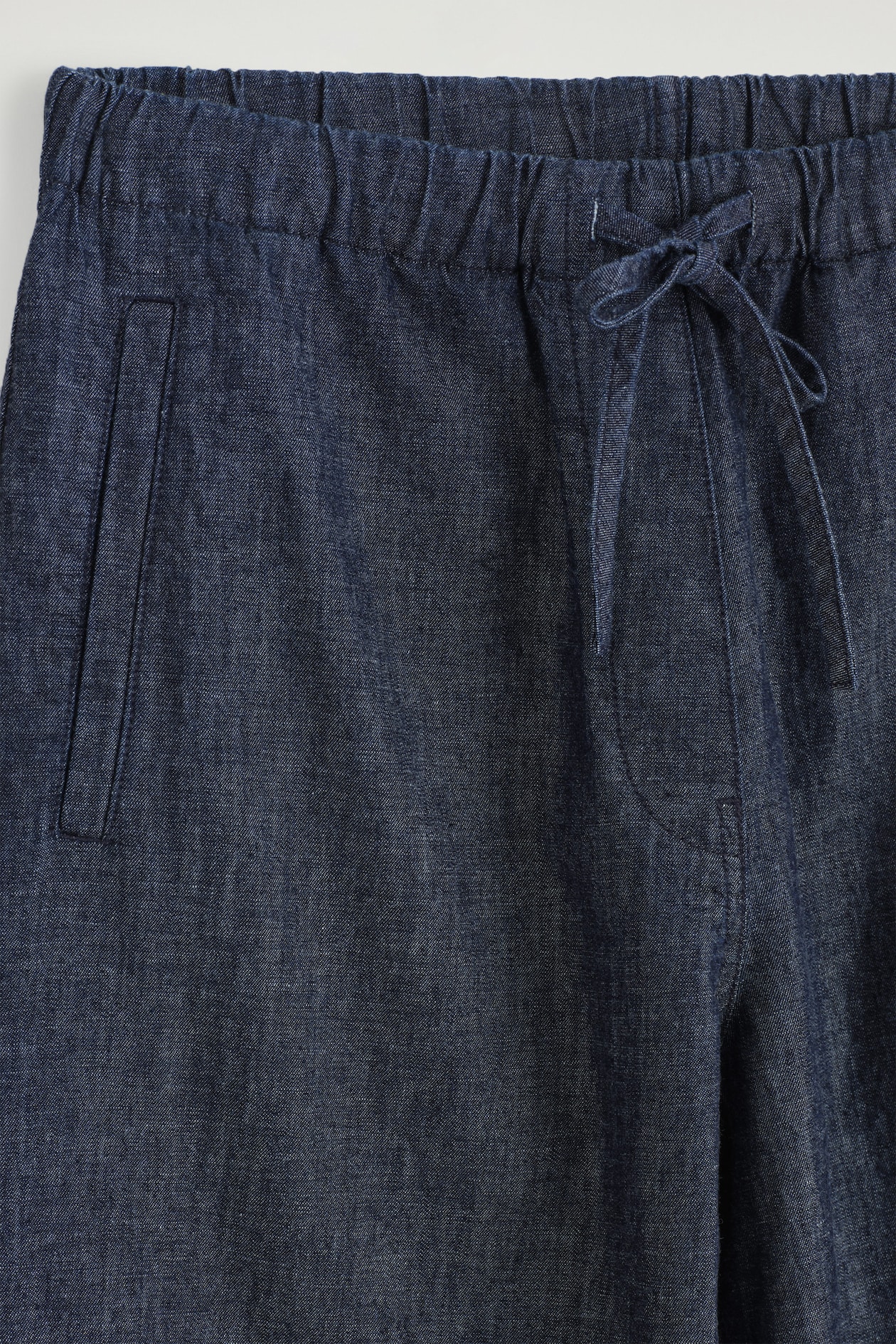 Tractr Curve seam Wide Leg Pant, Medium Indigo main image 1