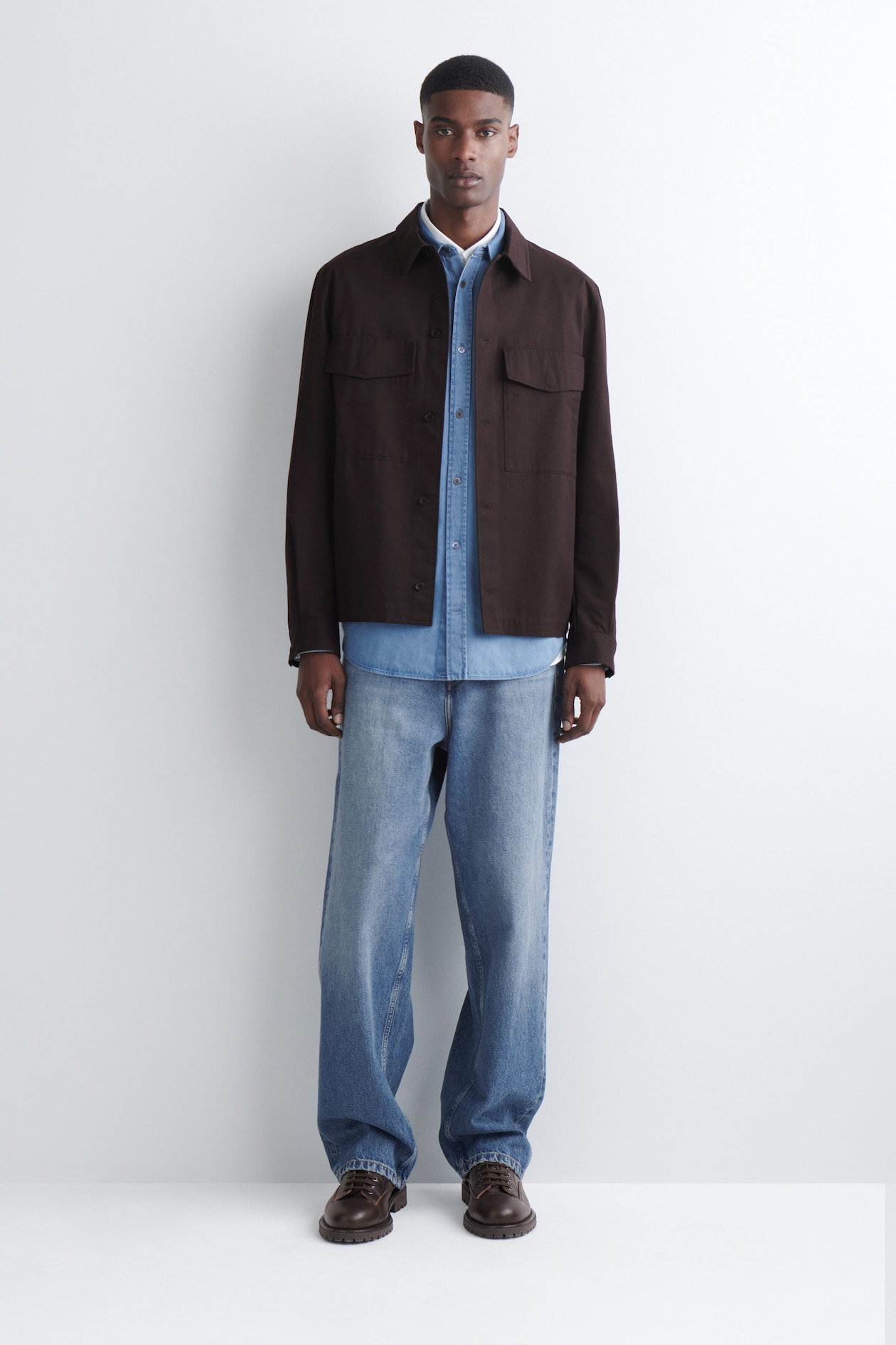 DENIM SHIRT — BLUE