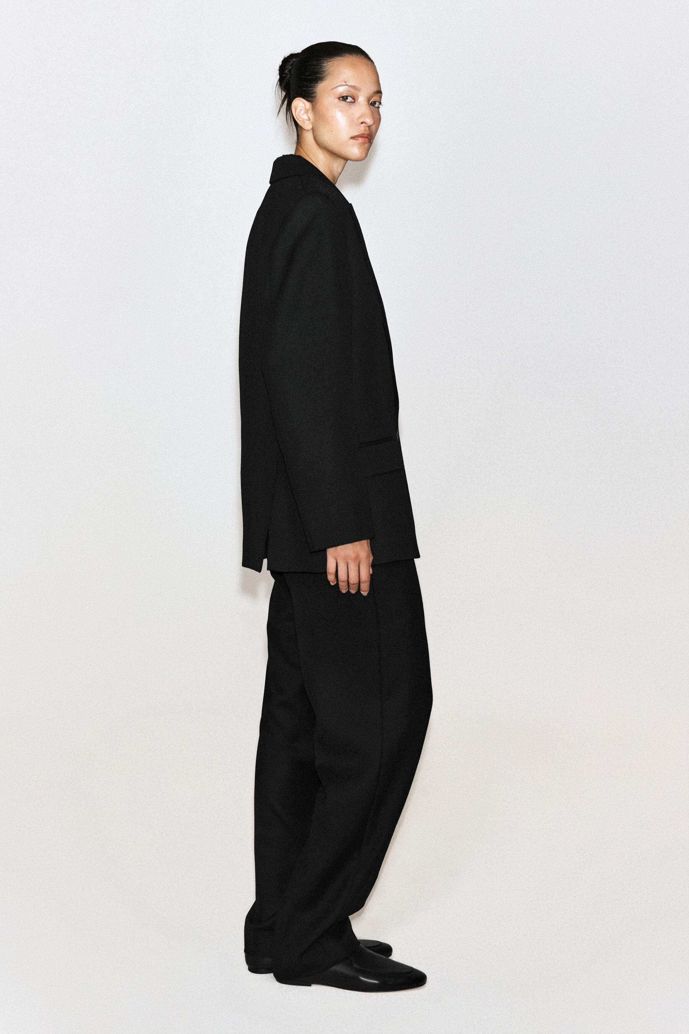 WAISTED TAILORED WOOL BLAZER - thumbnail 4