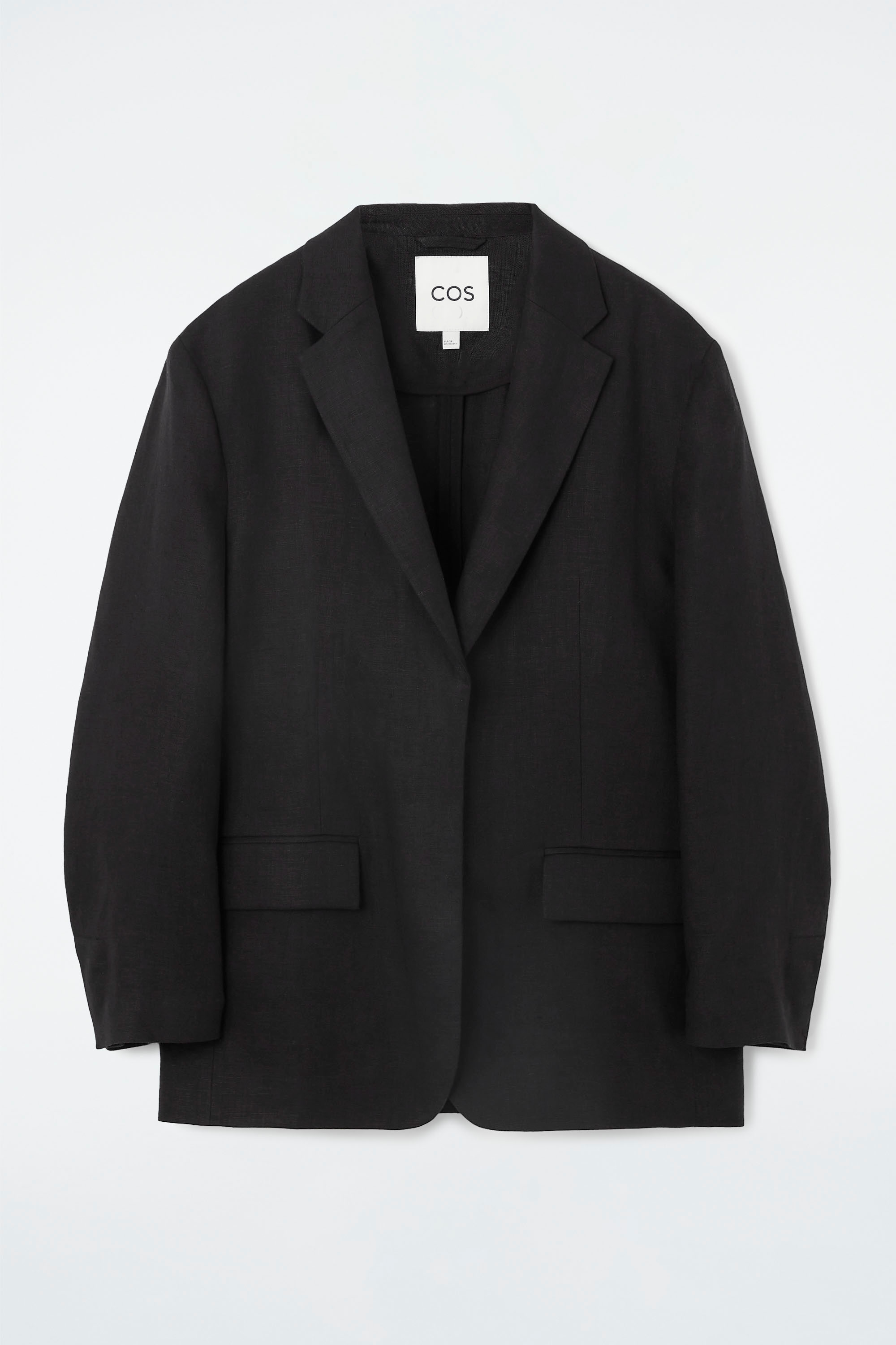 【試着のみ】deres linen jacket black デレス リネン dbd862b50e4d6f9b3b7ae5320f7297