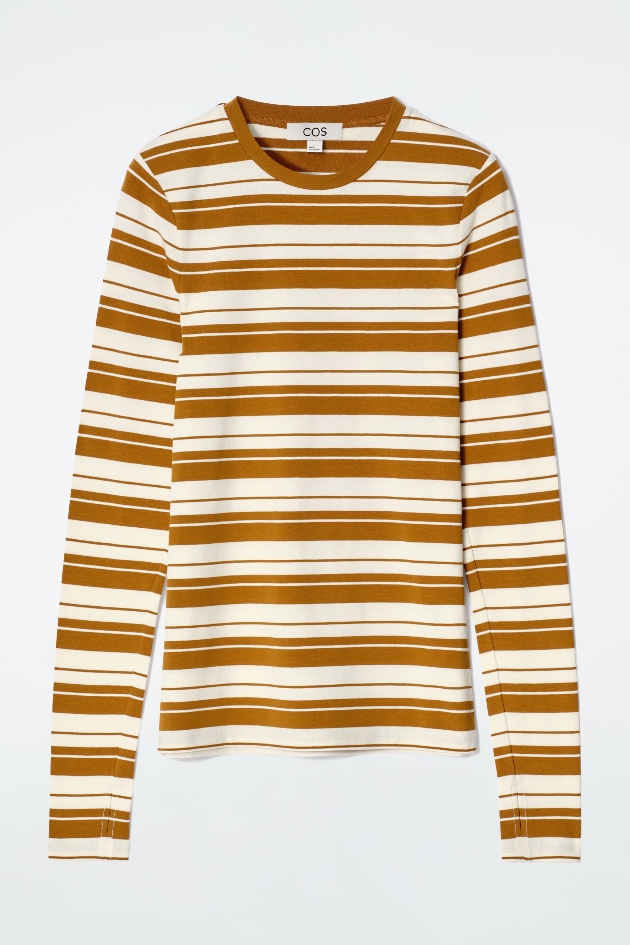 Visualizza immagine più grande: MAGLIA SLIM LEGGERA A MANICHE LUNGHE - MARRONE / RIGHE - DONNA | H&M IT 6