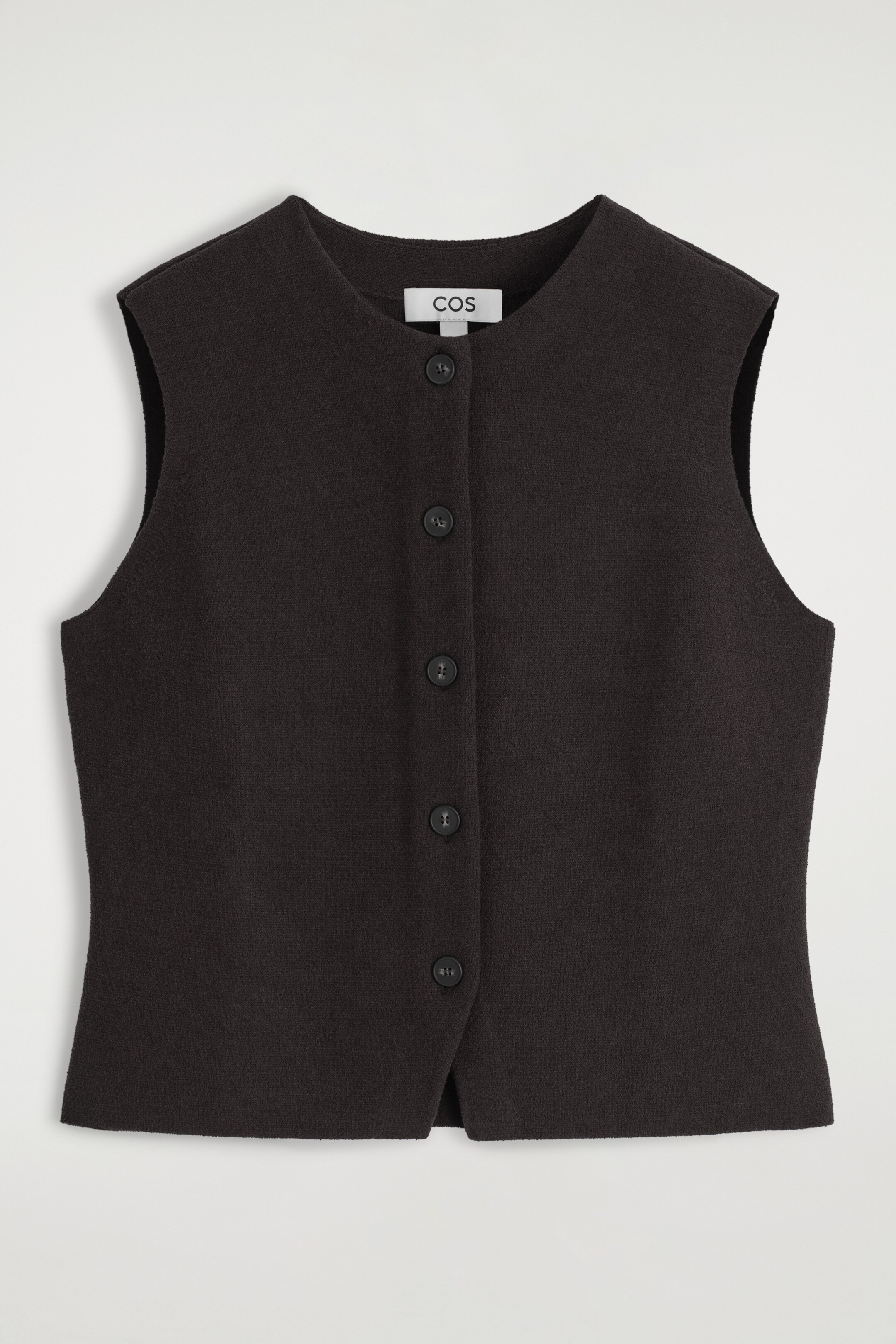 Agrandir l'image: GILET EN MAILLE DE COTON - BRUN FONCÉ - FEMME | H&M BE 5