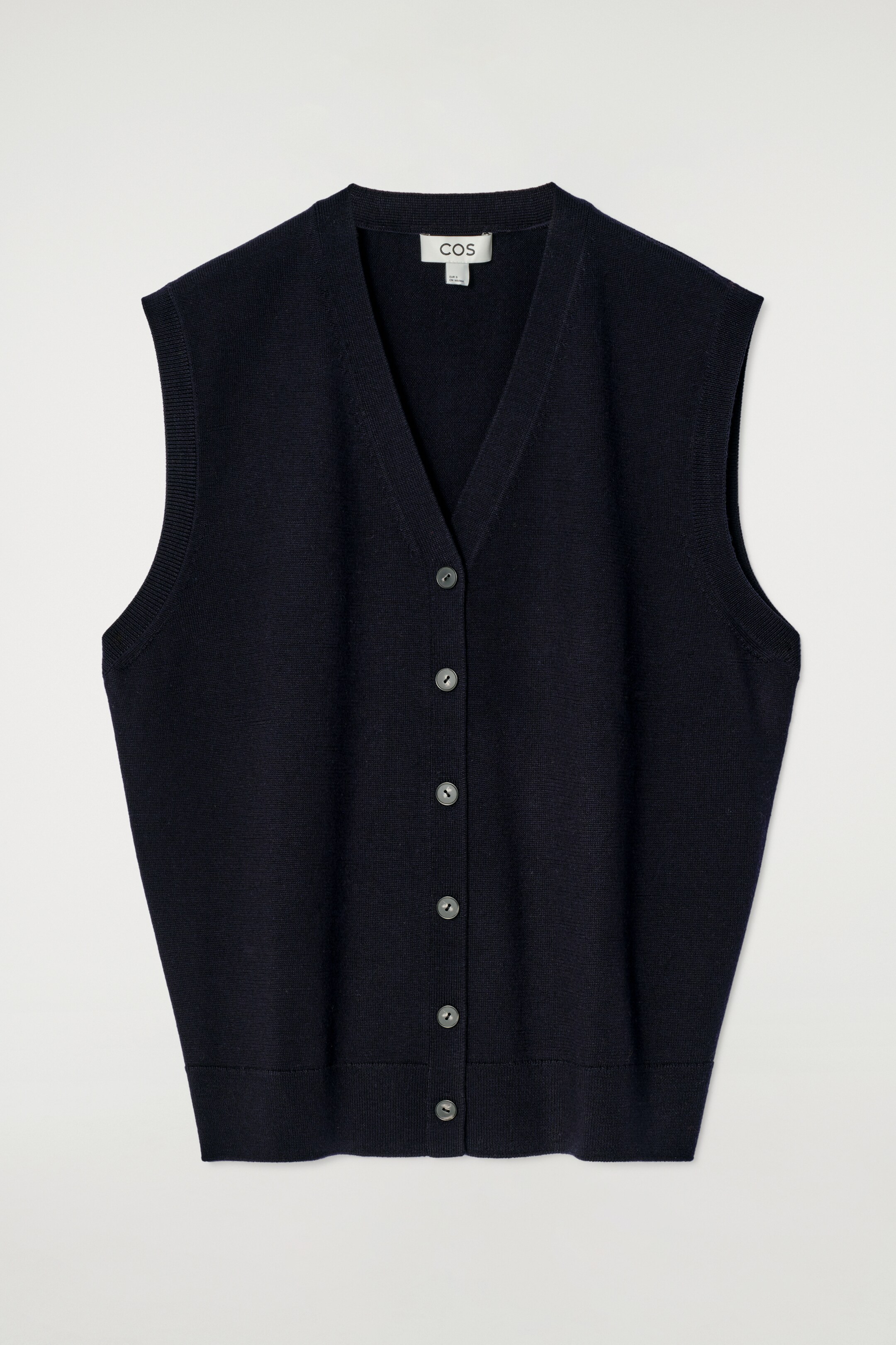 Größeres Bild ansehen: WESTE AUS MERINOWOLLE MIT V-AUSSCHNITT - NAVYBLAU - Ladies | H&M DE 6
