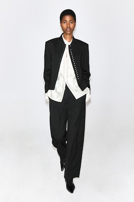 FLUID LACE-DETAIL SHIRT — IVORY 2