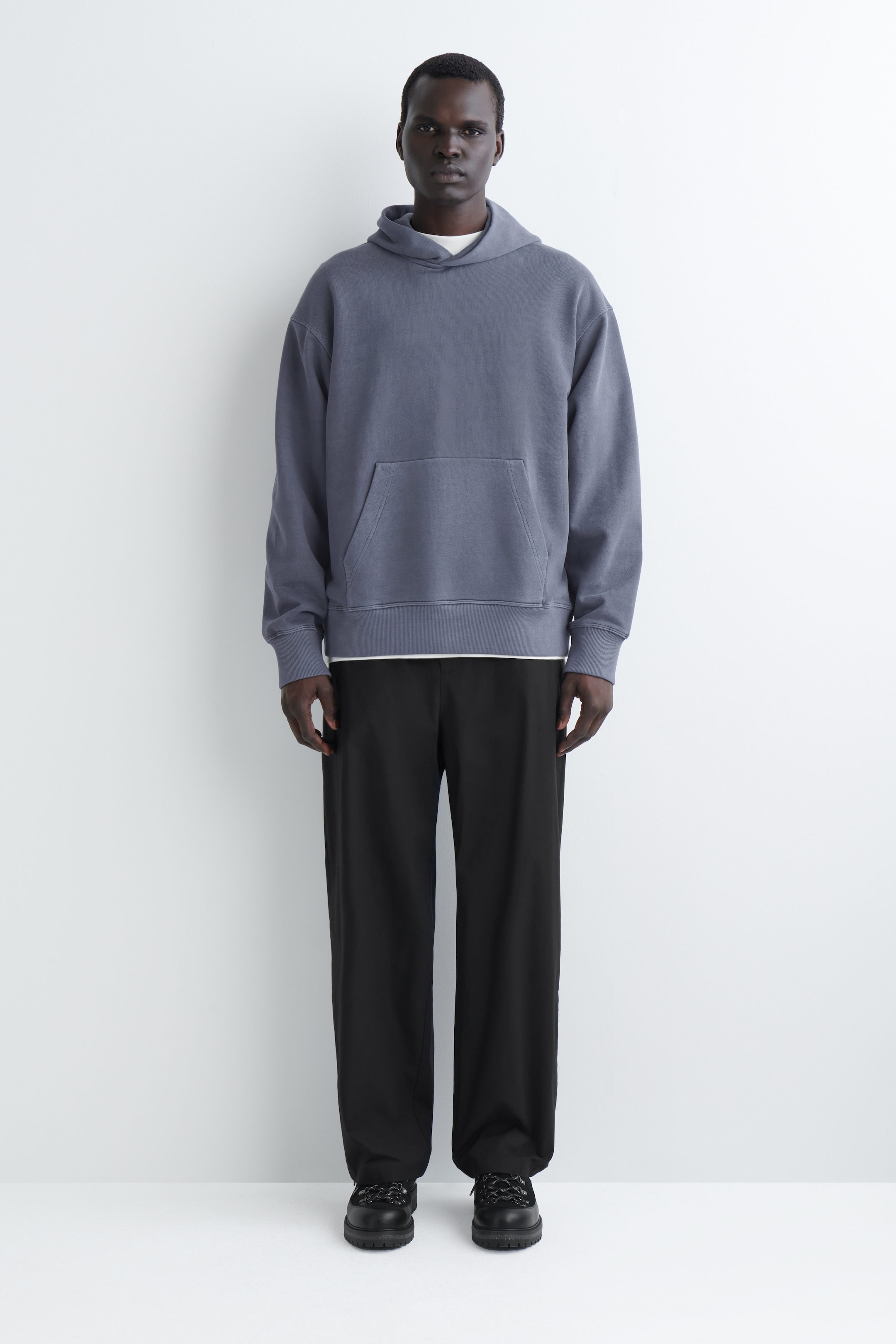 SWEAT À CAPUCHE EN JERSEY DE COTON DÉLAVÉ