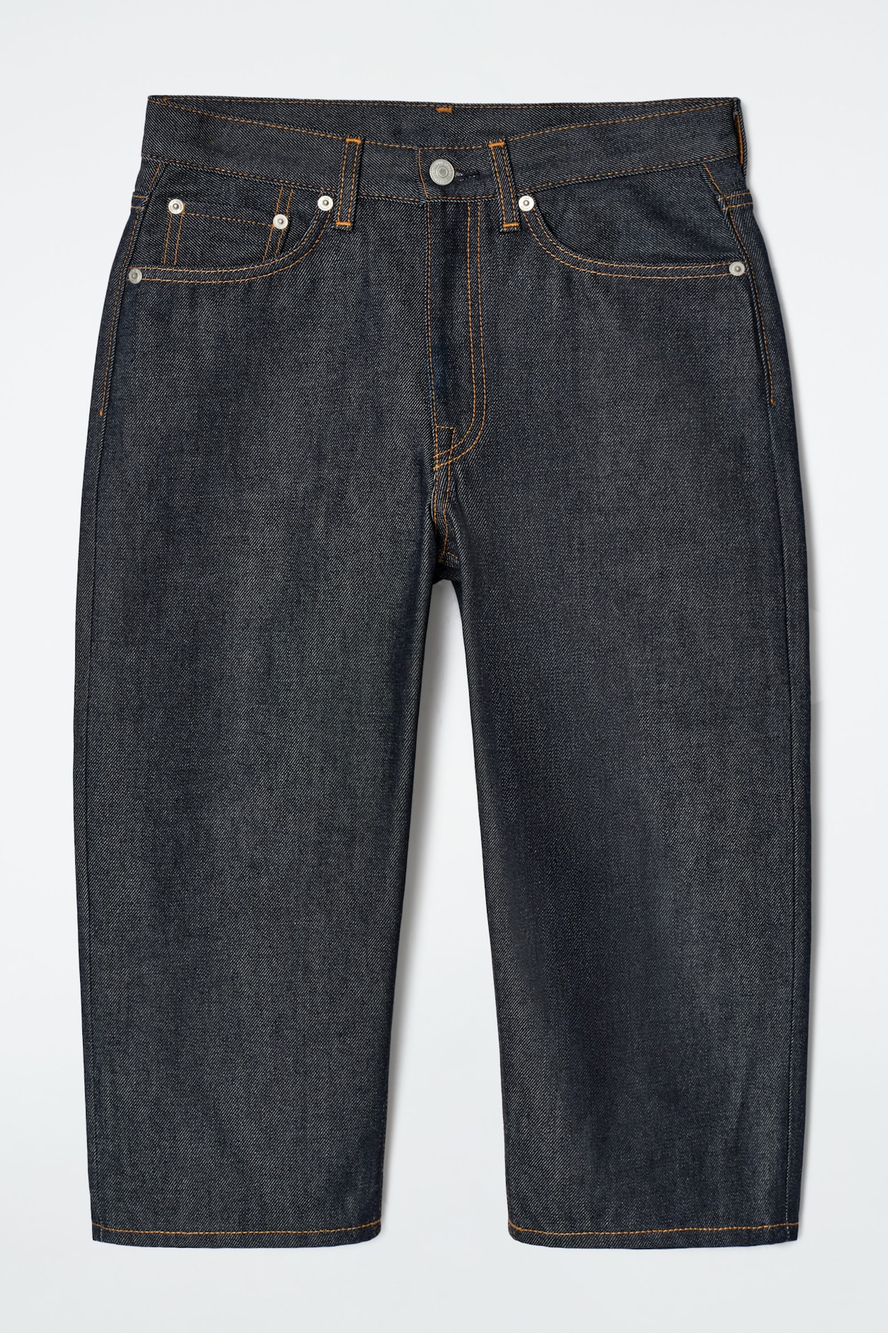 LONGLINE DENIM SHORTS