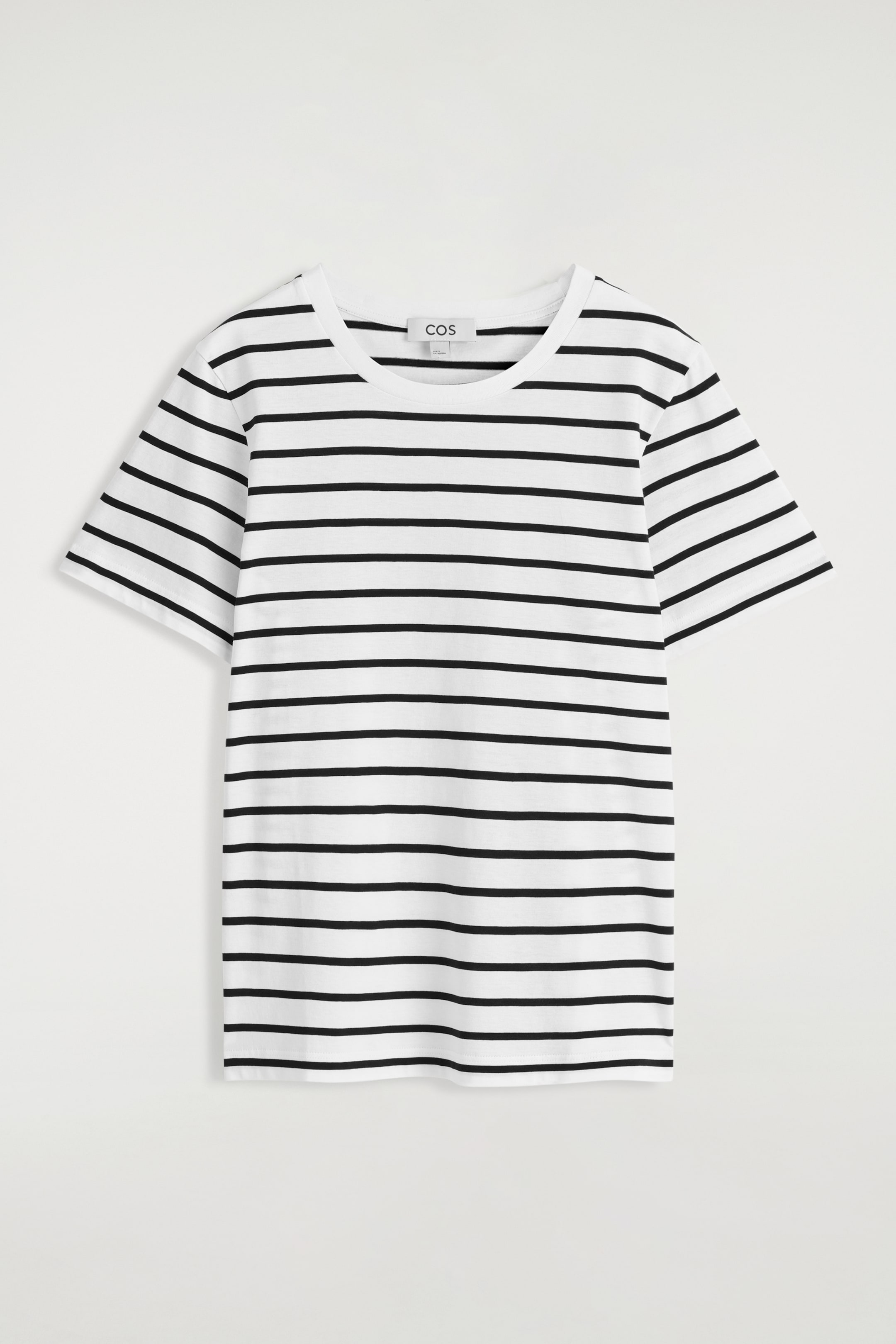 Se større billede: T-SHIRT I BOMULD MED CREWNECK - HVID / STRIBET - DAME | H&M DK 4