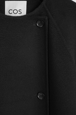 DOUBLE-FACED CASHMERE LONG COAT — BLACK 6