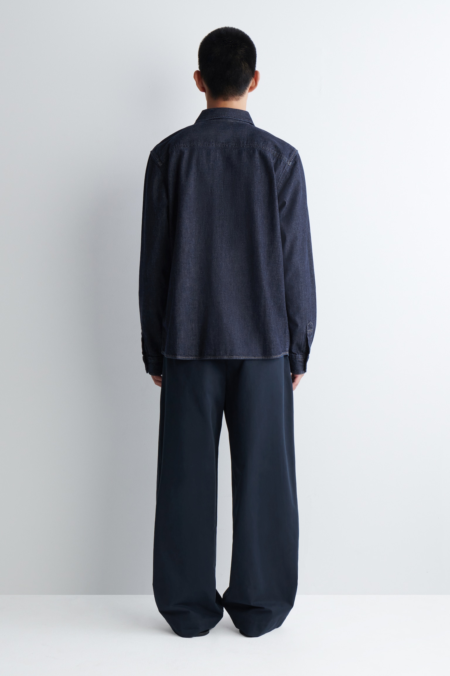 DENIM SHIRT - DARK BLUE/RINSED BLUE - 5