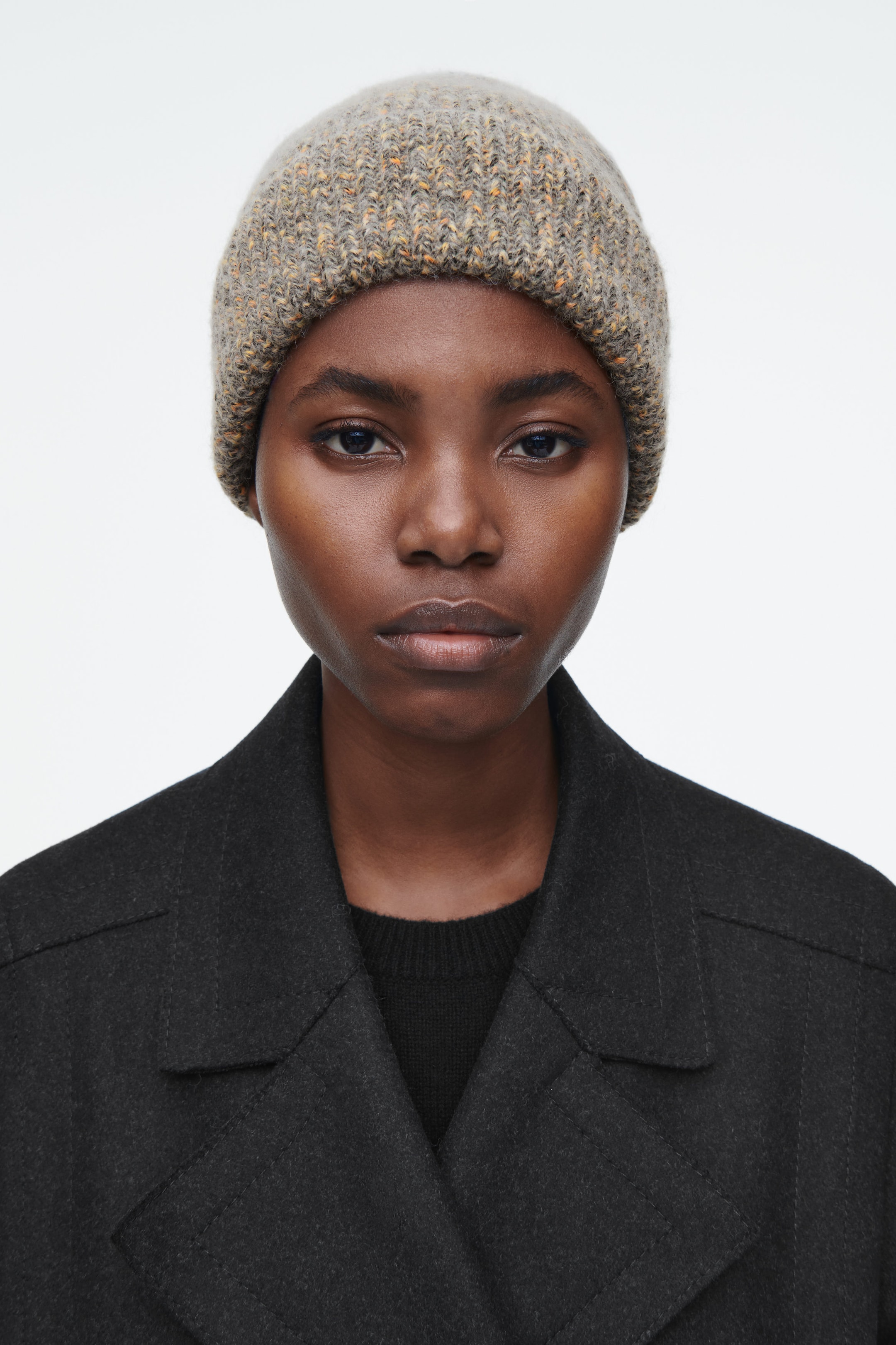 MÉLANGE WOOL-BLEND BEANIE