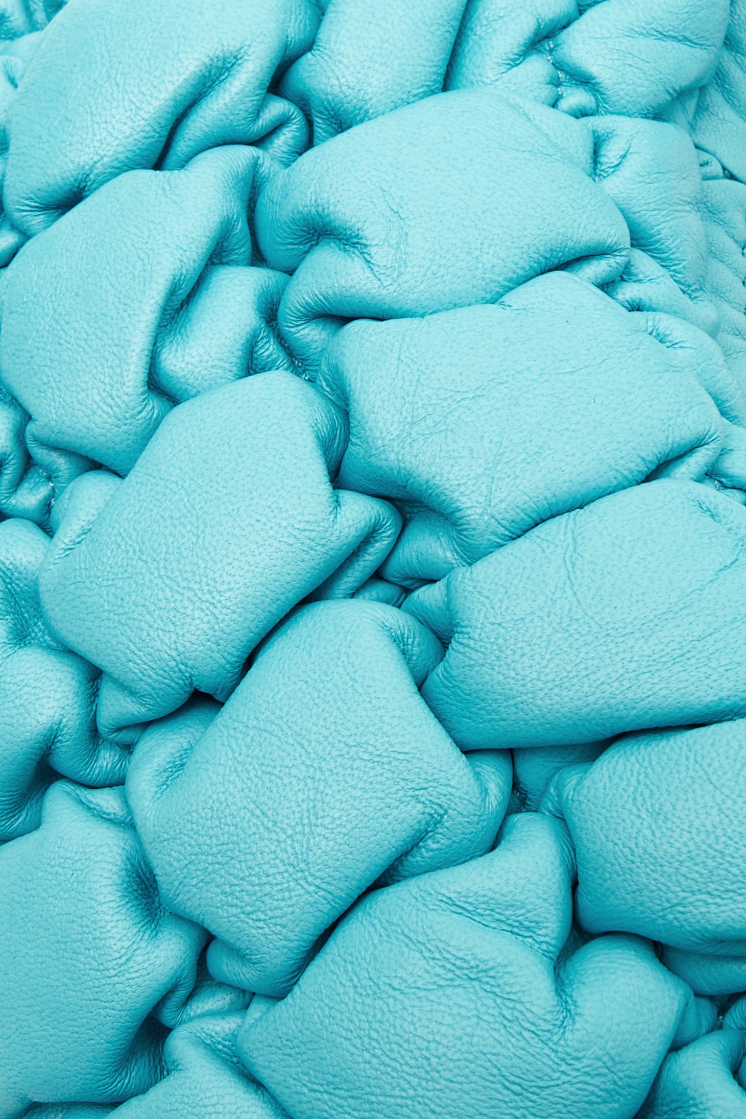 QUILTED MICRO BAG - LEATHER - TURQUOISE | COS