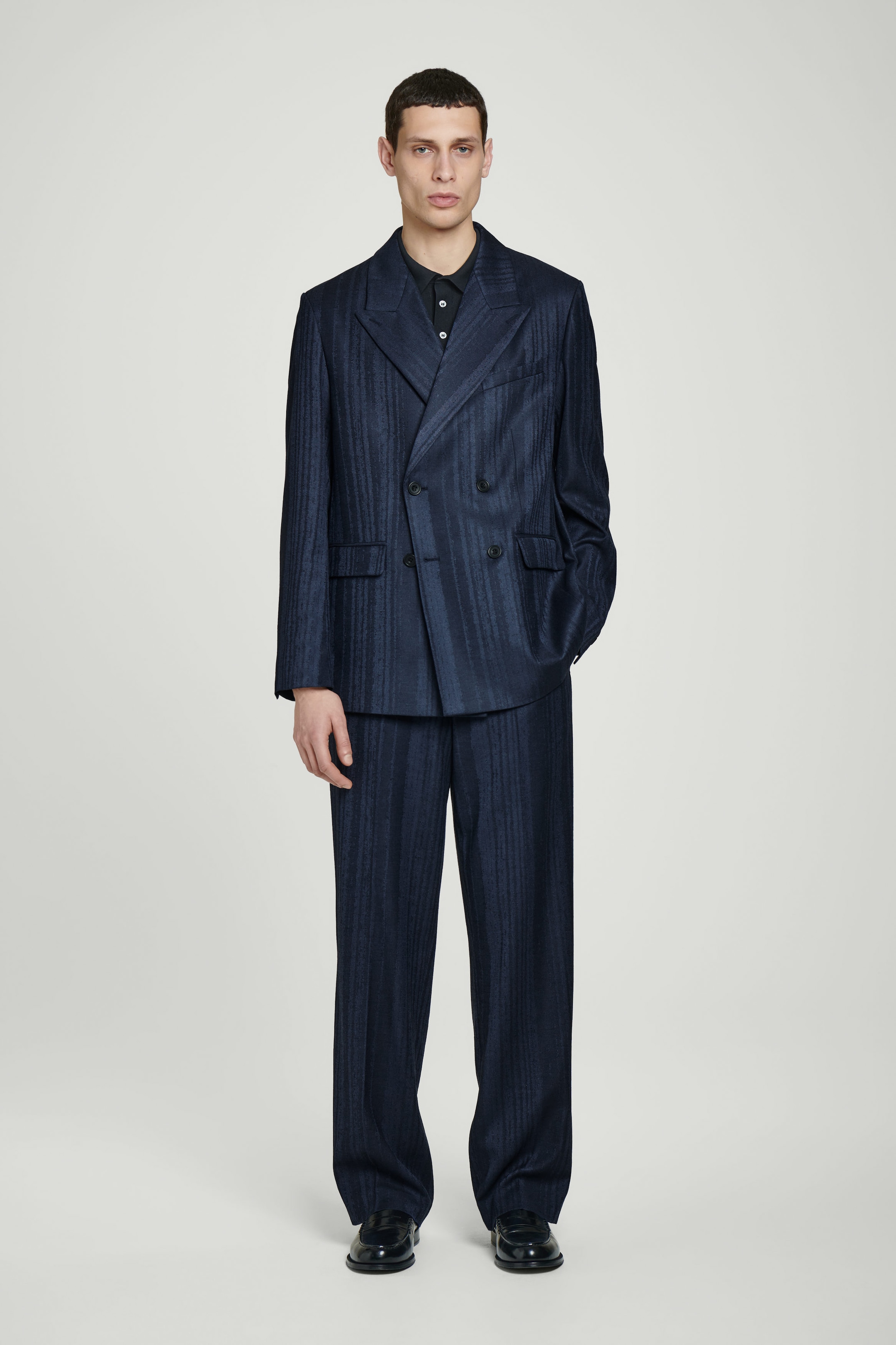 PANTALONI A GAMBA DRITTA IN JACQUARD