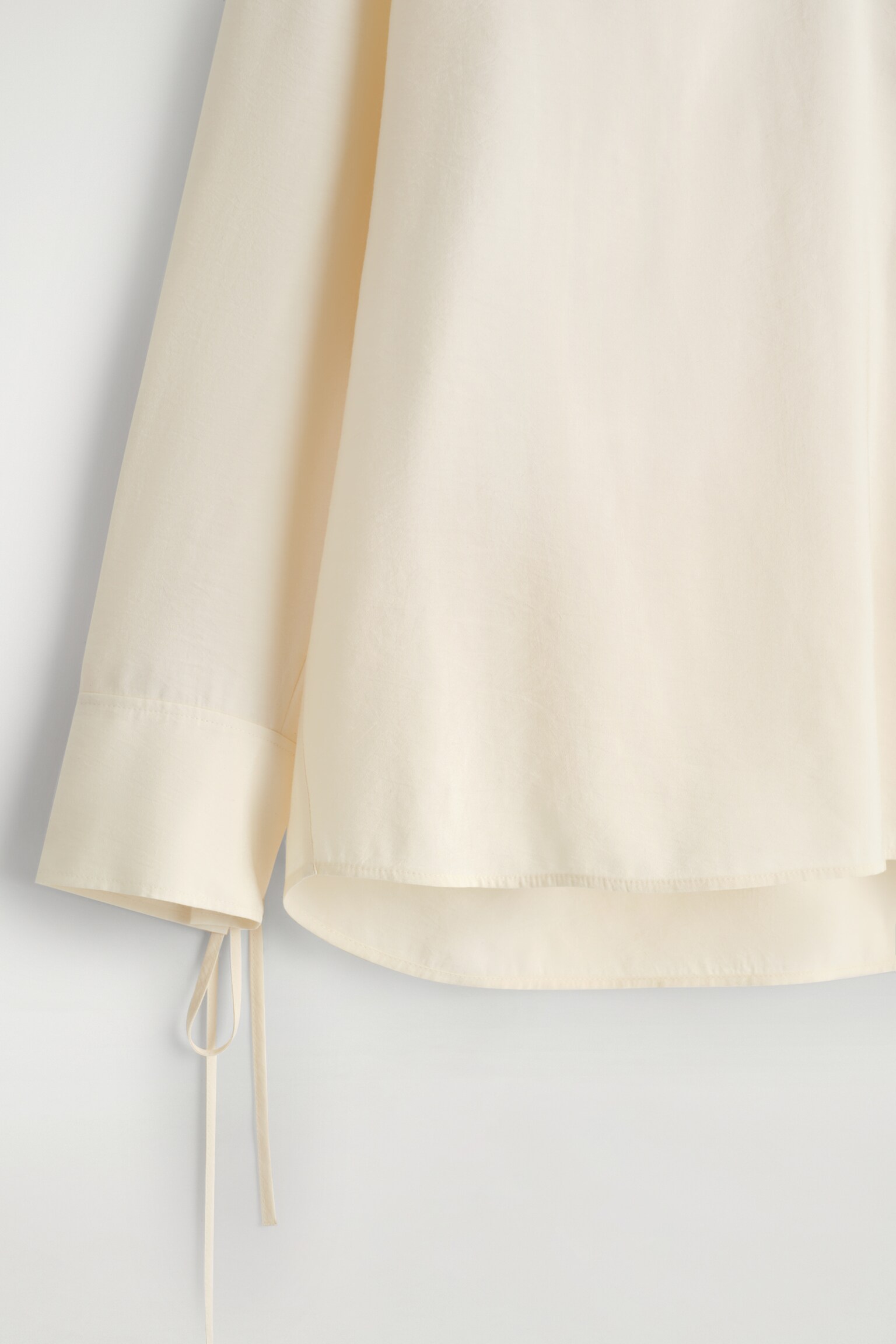 BLOUSE À COL LARGE EN MODAL - ÉCRU/BRUN FONCÉ - 7