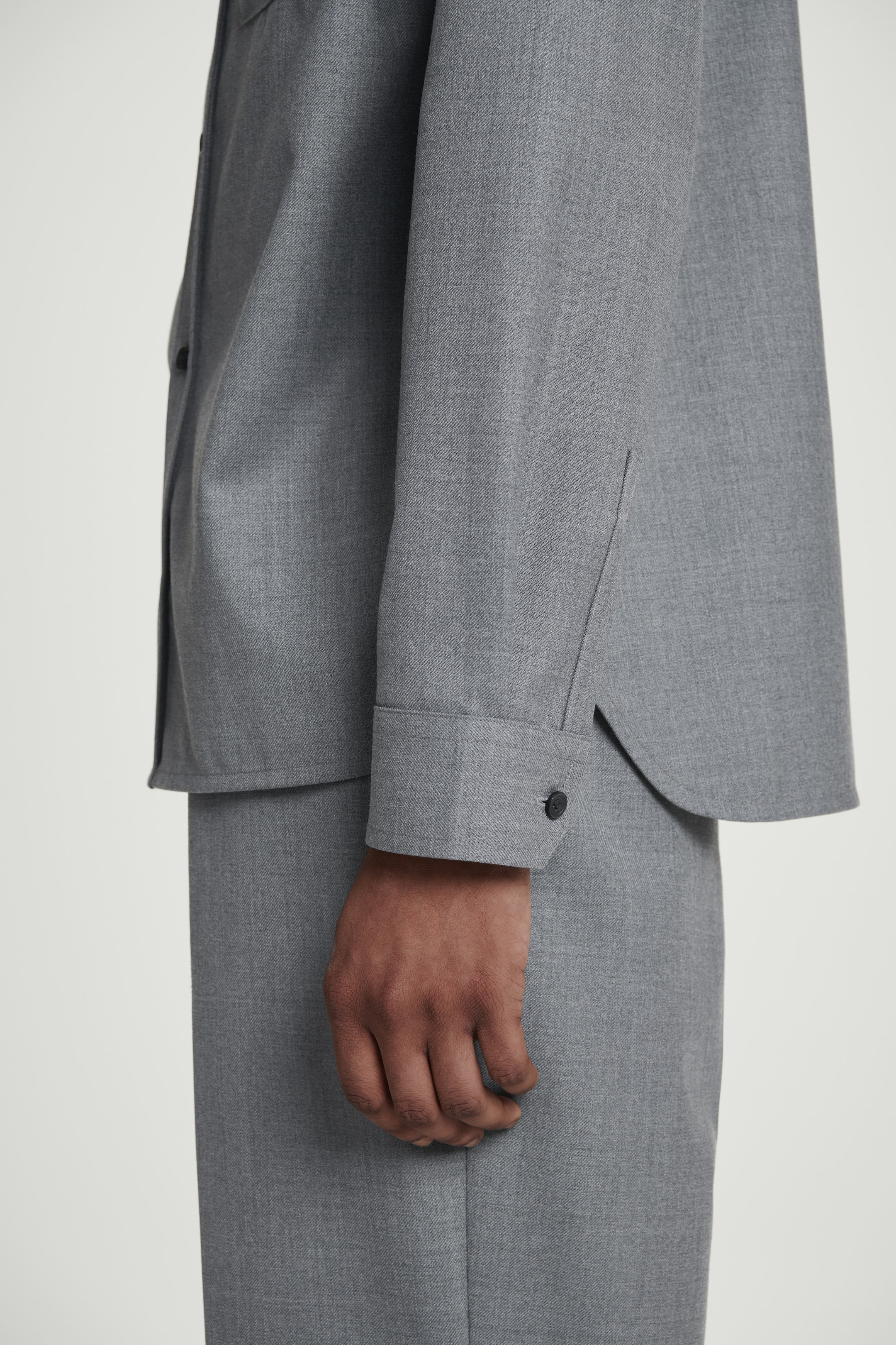 Grösseres Bild ansehen: LOCKERES UTILITY-HEMD AUS WOLL-MIX - GRAU - HERREN | H&M CH 4