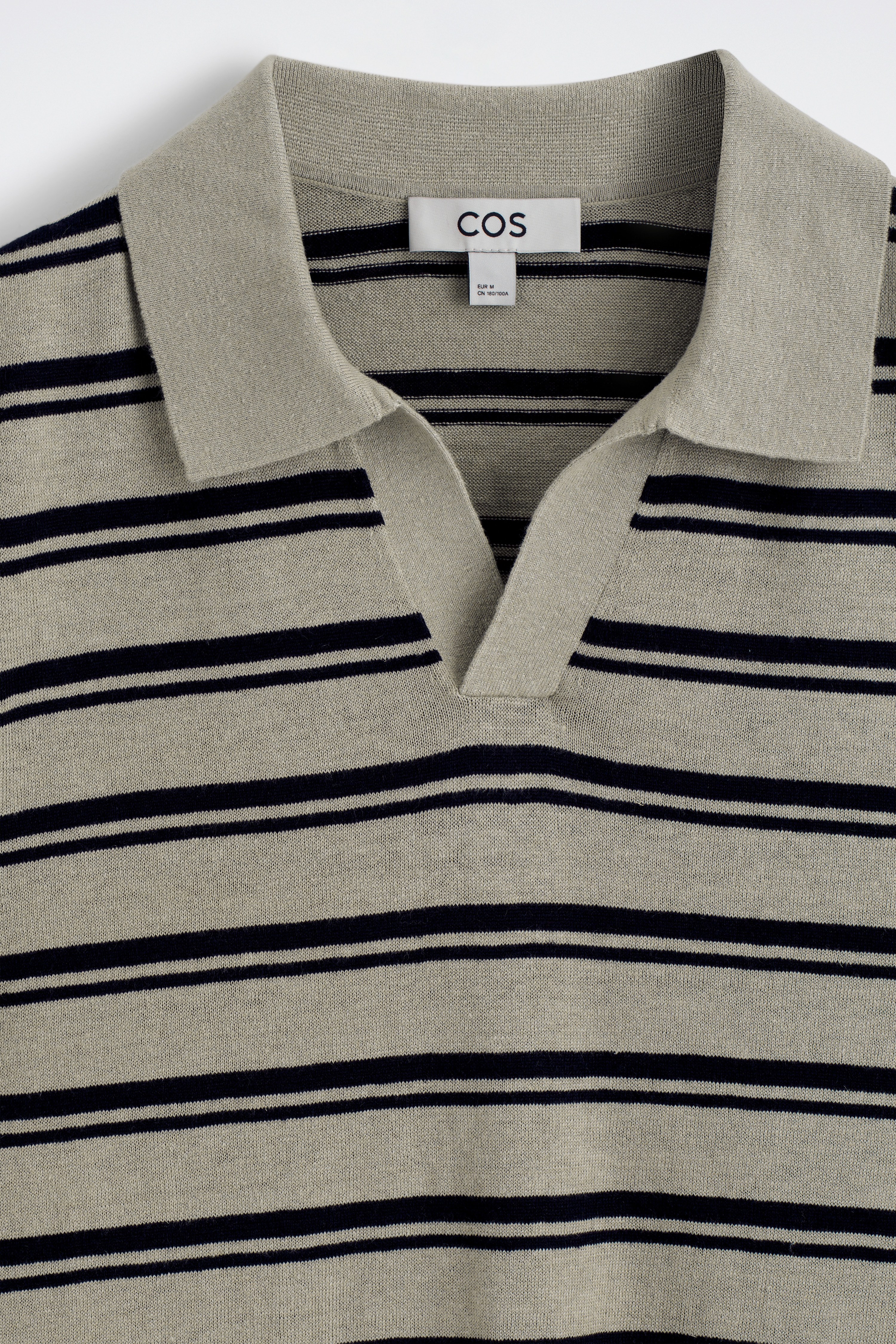 KNITTED LINEN POLO SHIRT