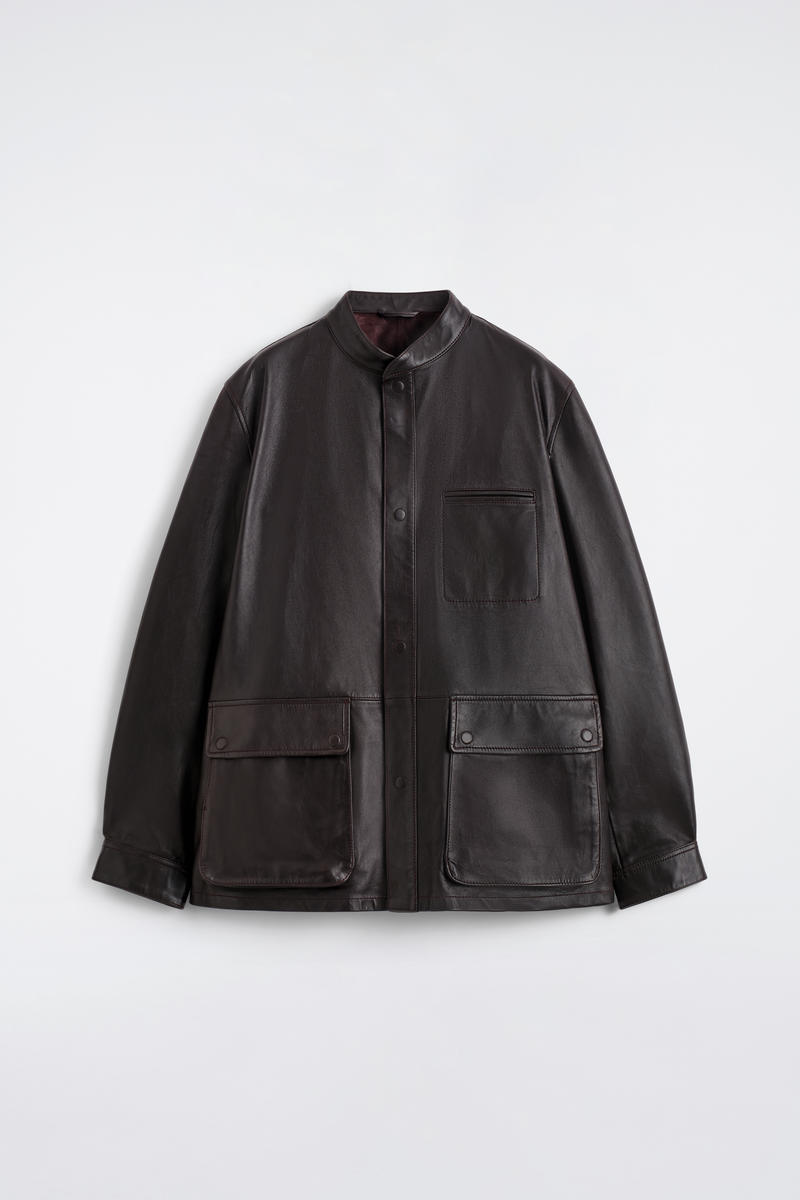 Burnished Nappa Leather Jacket