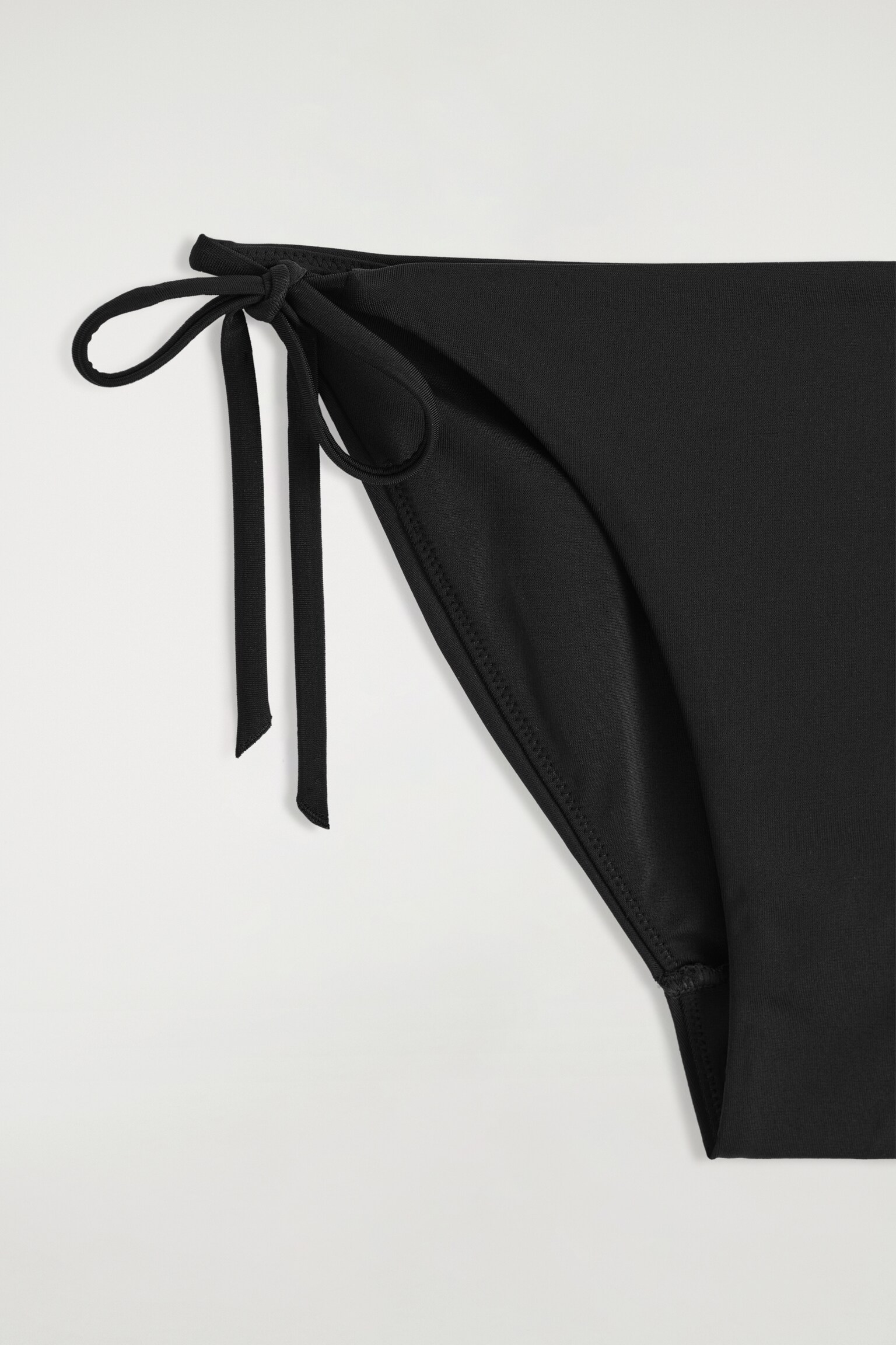 BAS DE BIKINI À NOUER - NOIR/MARRON / MARINE / RAYURES/BLANC - 4