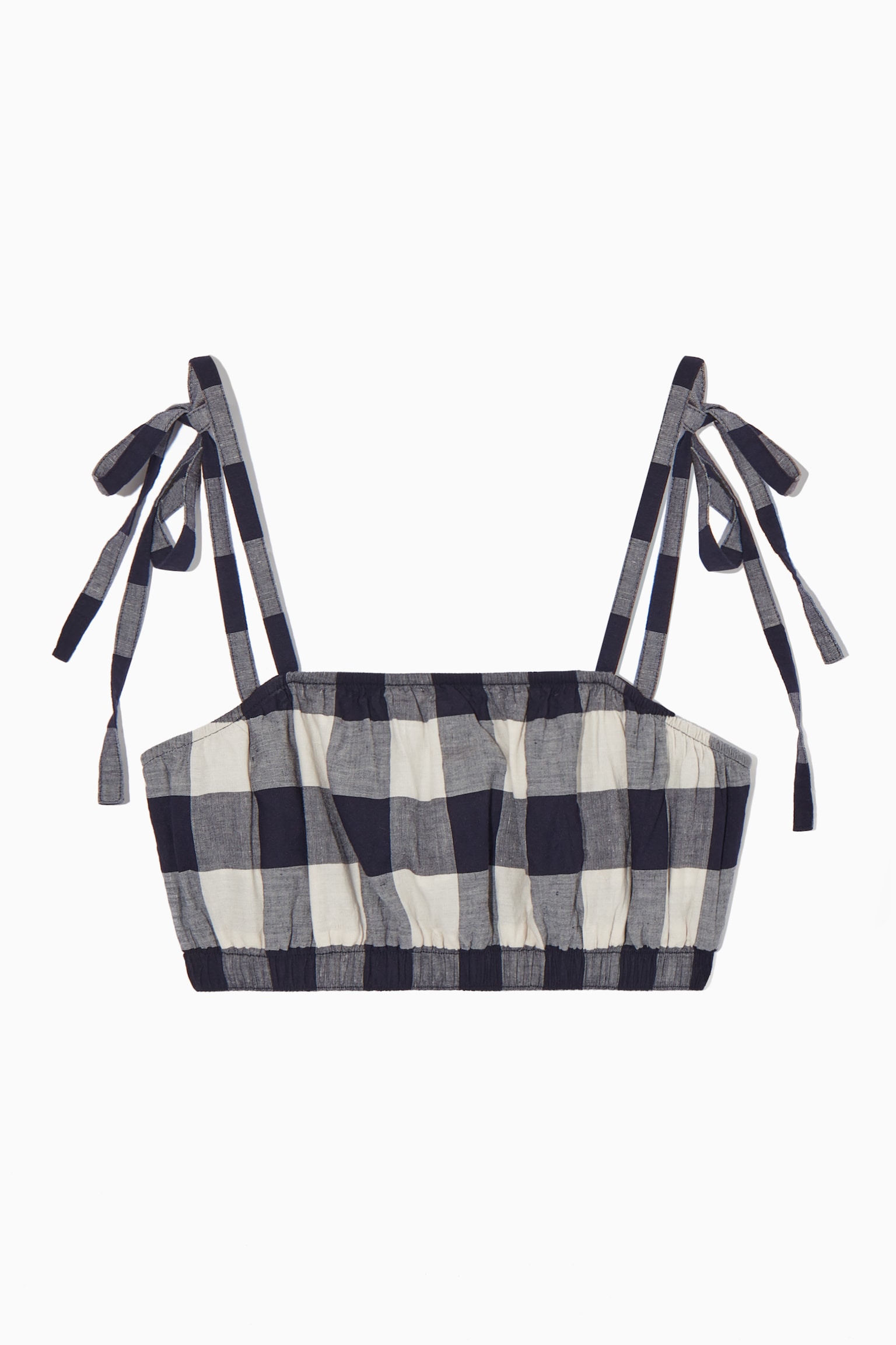 TOP BRASSIÈRE VICHY - BLANC / BLEU MARINE / VICHY