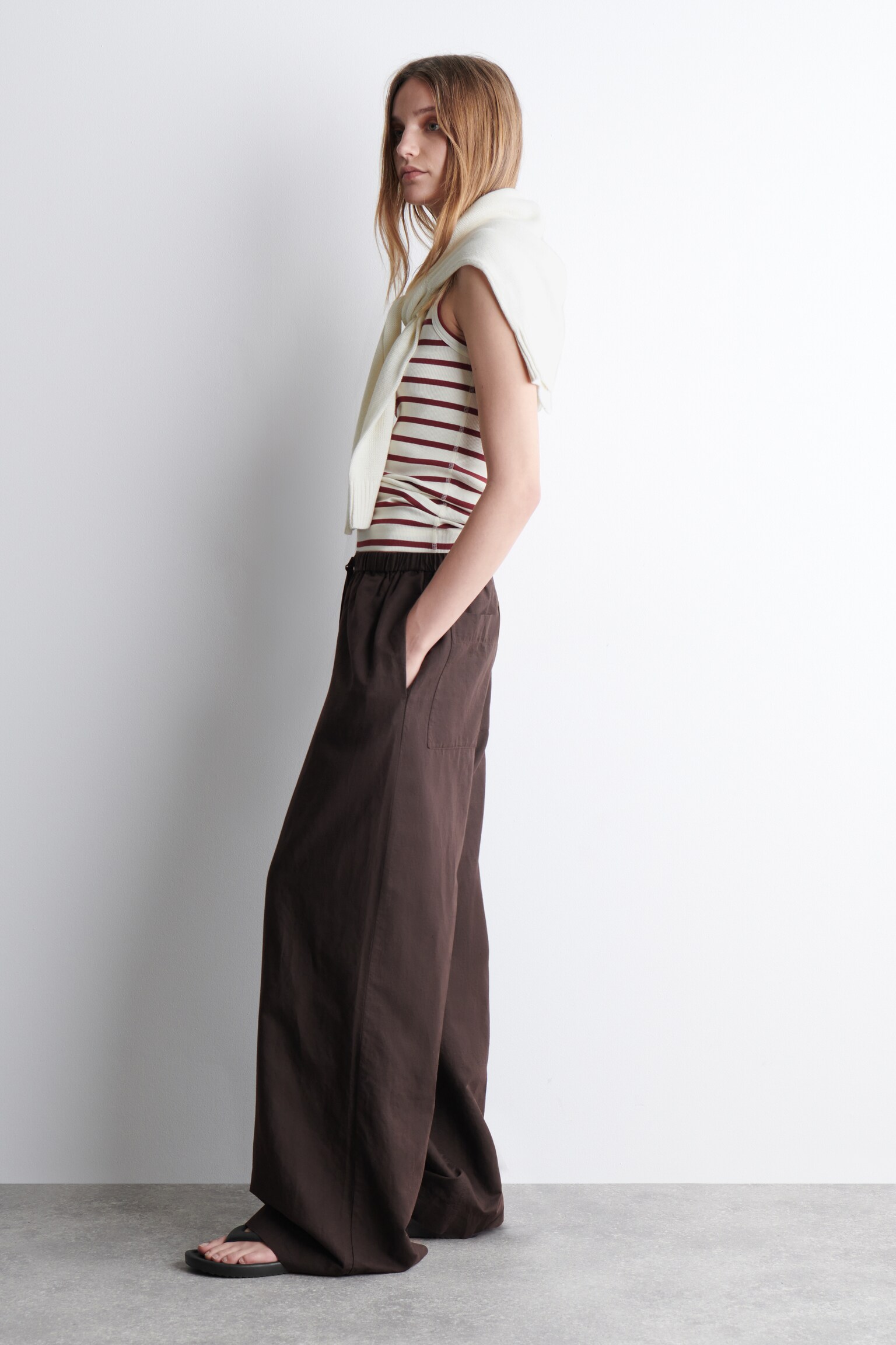 RIBBED TANK TOP - RED / WHITE / STRIPED/WHITE/black/WHITE / NAVY - 6
