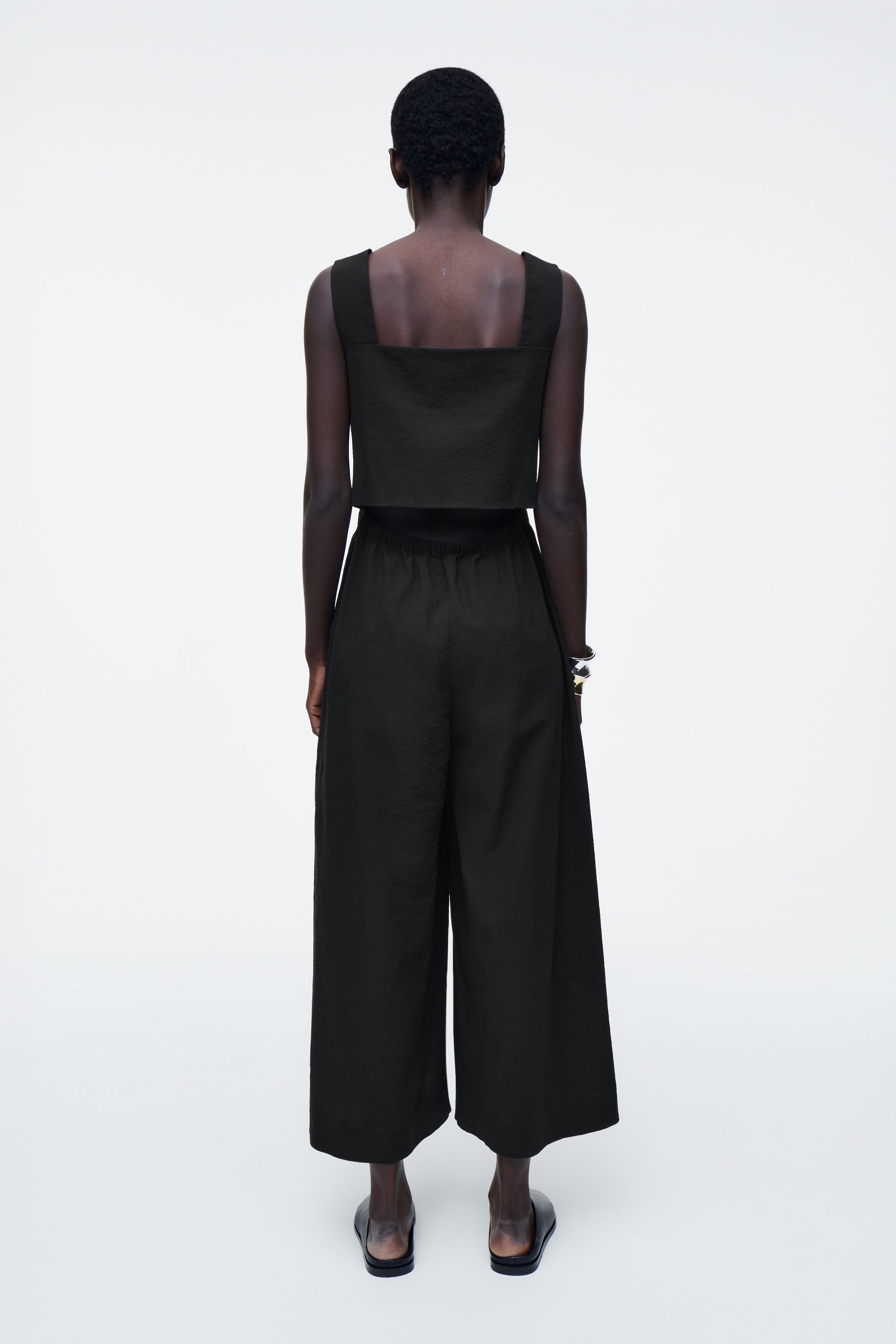 Y's 22SS RAYON BROAD JUMPSUIT 黒1 Y's 22SS RAYON BROAD JUMPSUIT 黒1
