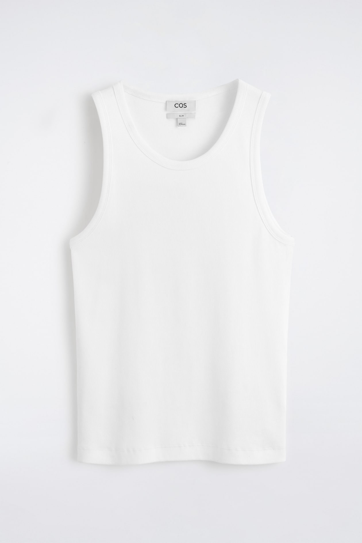 SLIM RIBBED COTTON TANK TOP