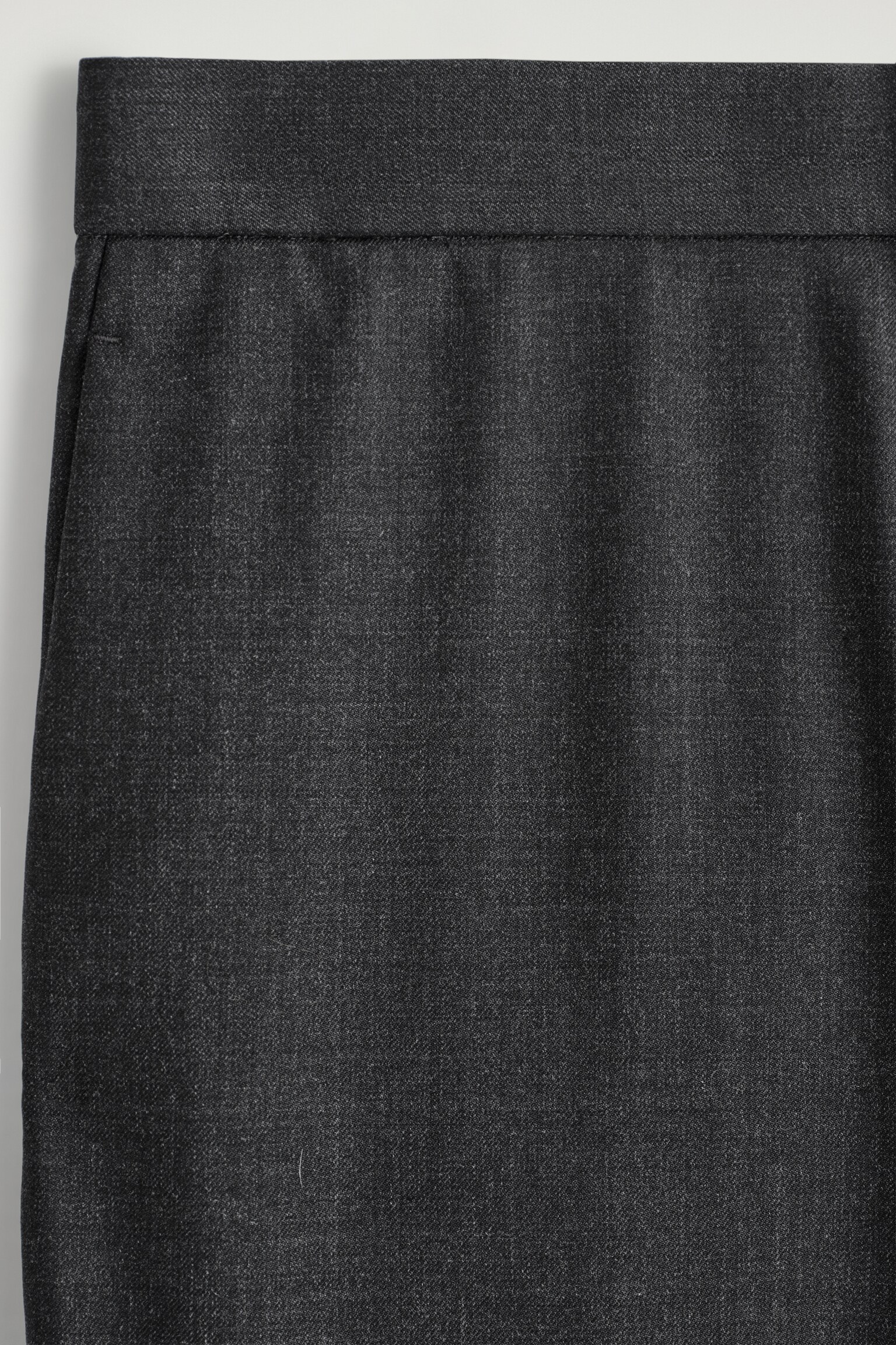 WOOL SKINNY TROUSERS - CHARCOAL - 6