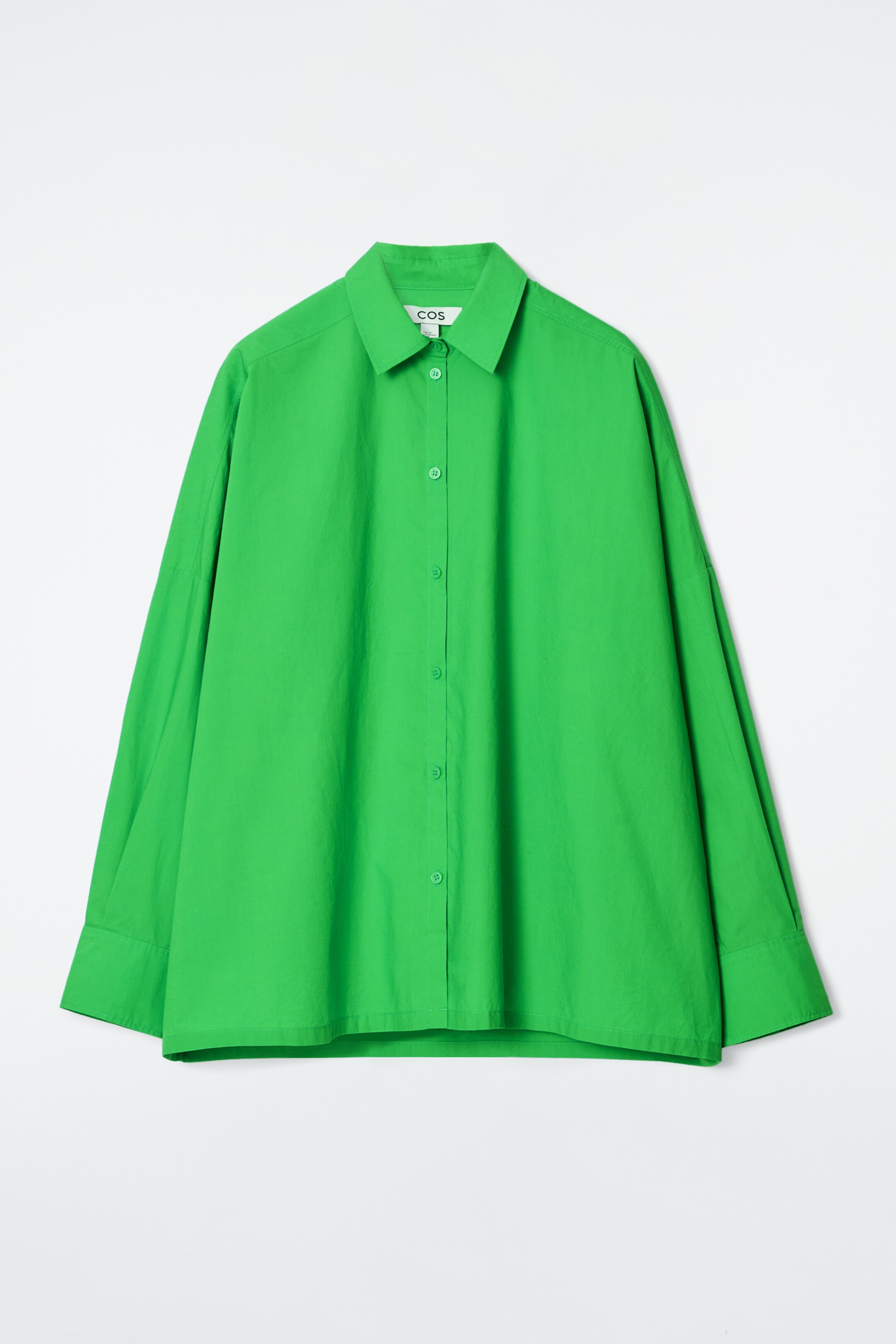 View larger image: BOXY SQUARE-CUT SHIRT - GREEN - Ladies | H&M GB 7