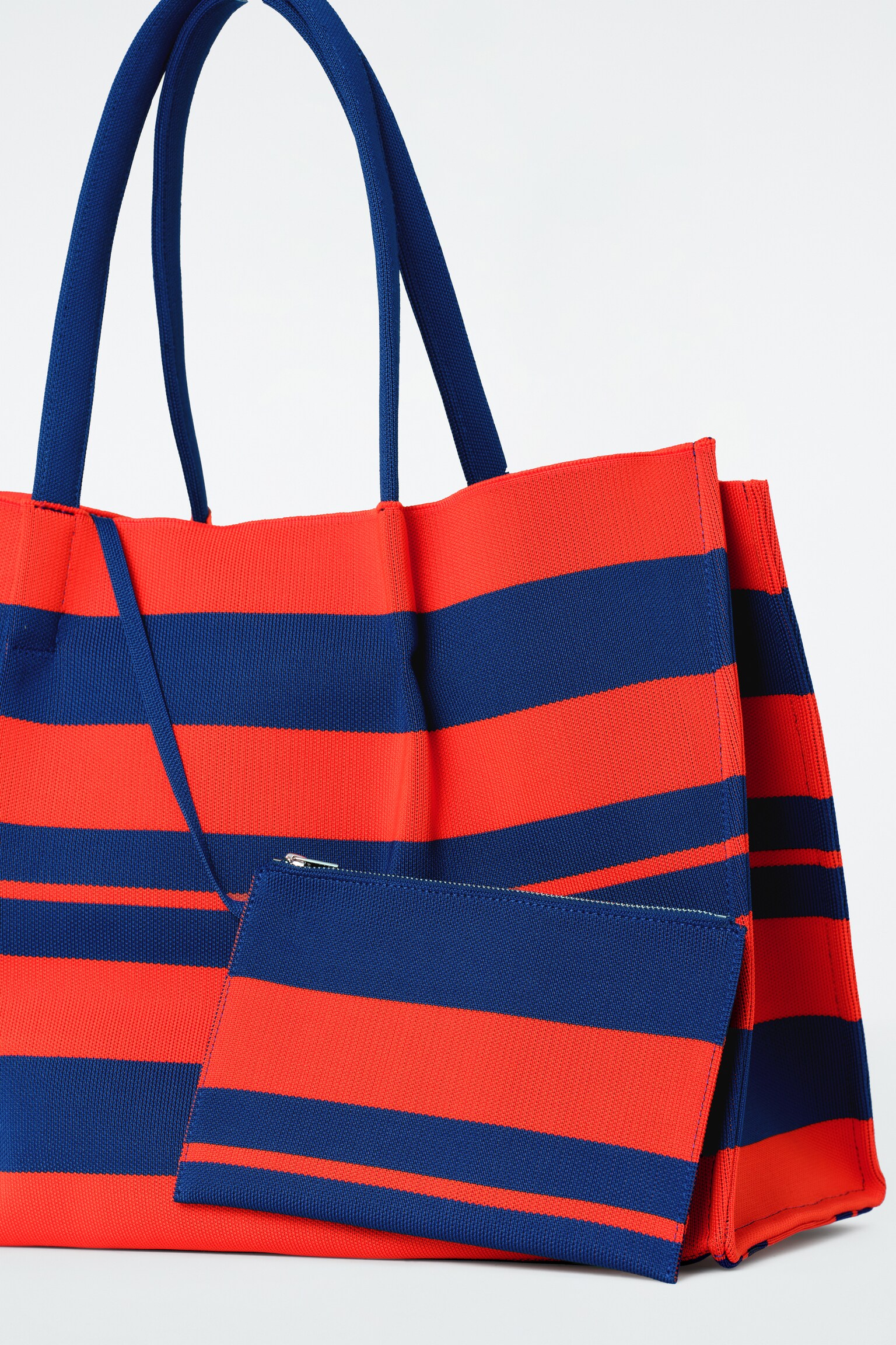 BOLSO TOTE DE RAYAS - ROJO / AZUL / RAYAS - 6