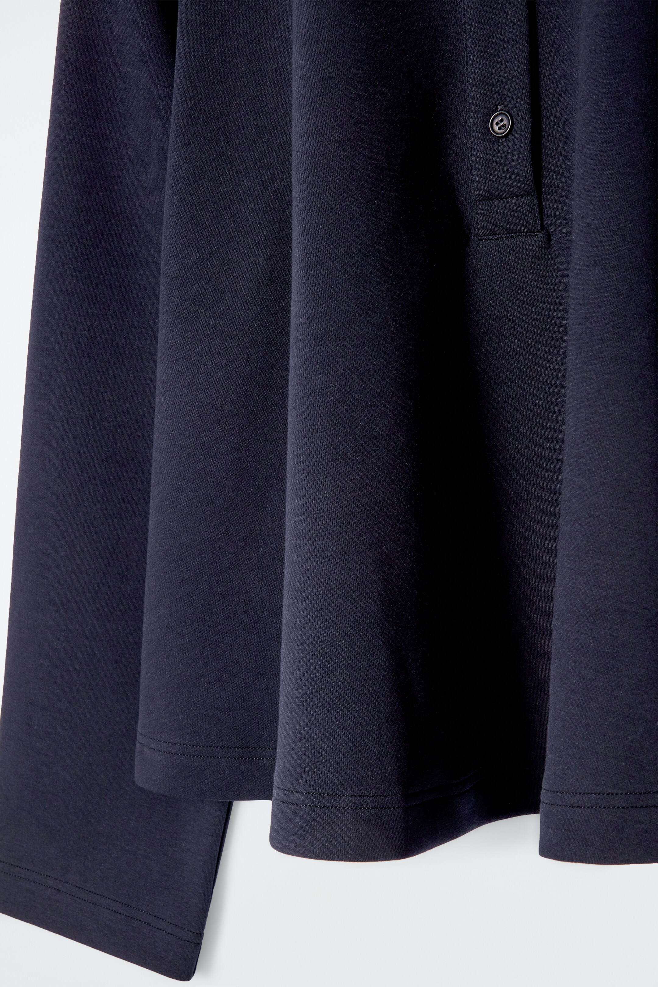 Agrandir l'image: POLO ÉVASÉ EN JERSEY DE COTON - BLEU MARINE - FEMME | H&M BE 7