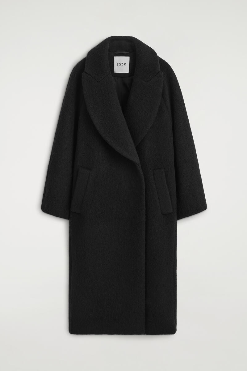 brushed Wool Maxi Coat