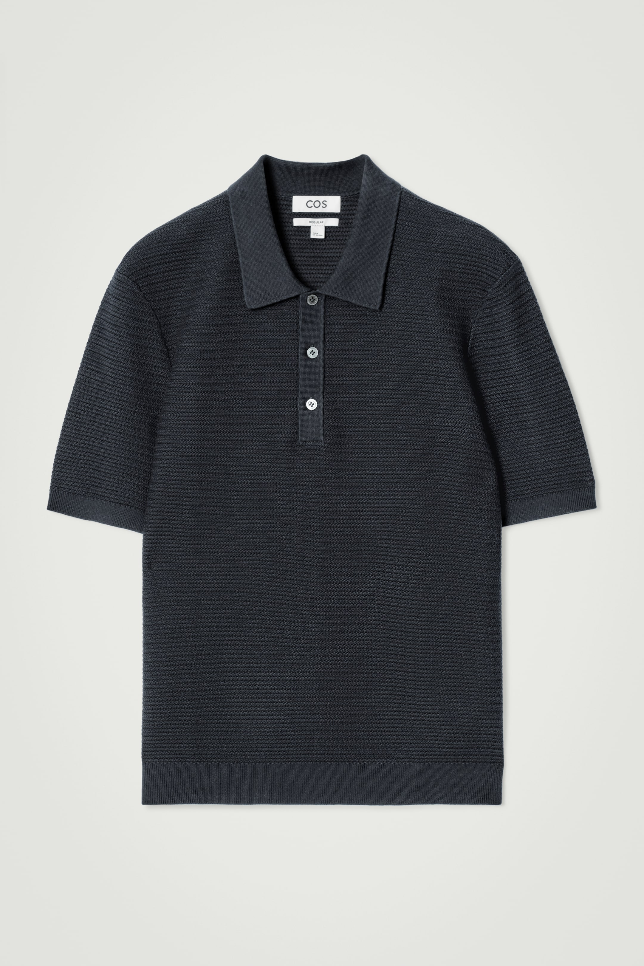 Grösseres Bild ansehen: STRUKTURIERTES STRICK-POLOSHIRT AUS BAUMWOLLE - NAVYBLAU - HERREN | H&M CH 6