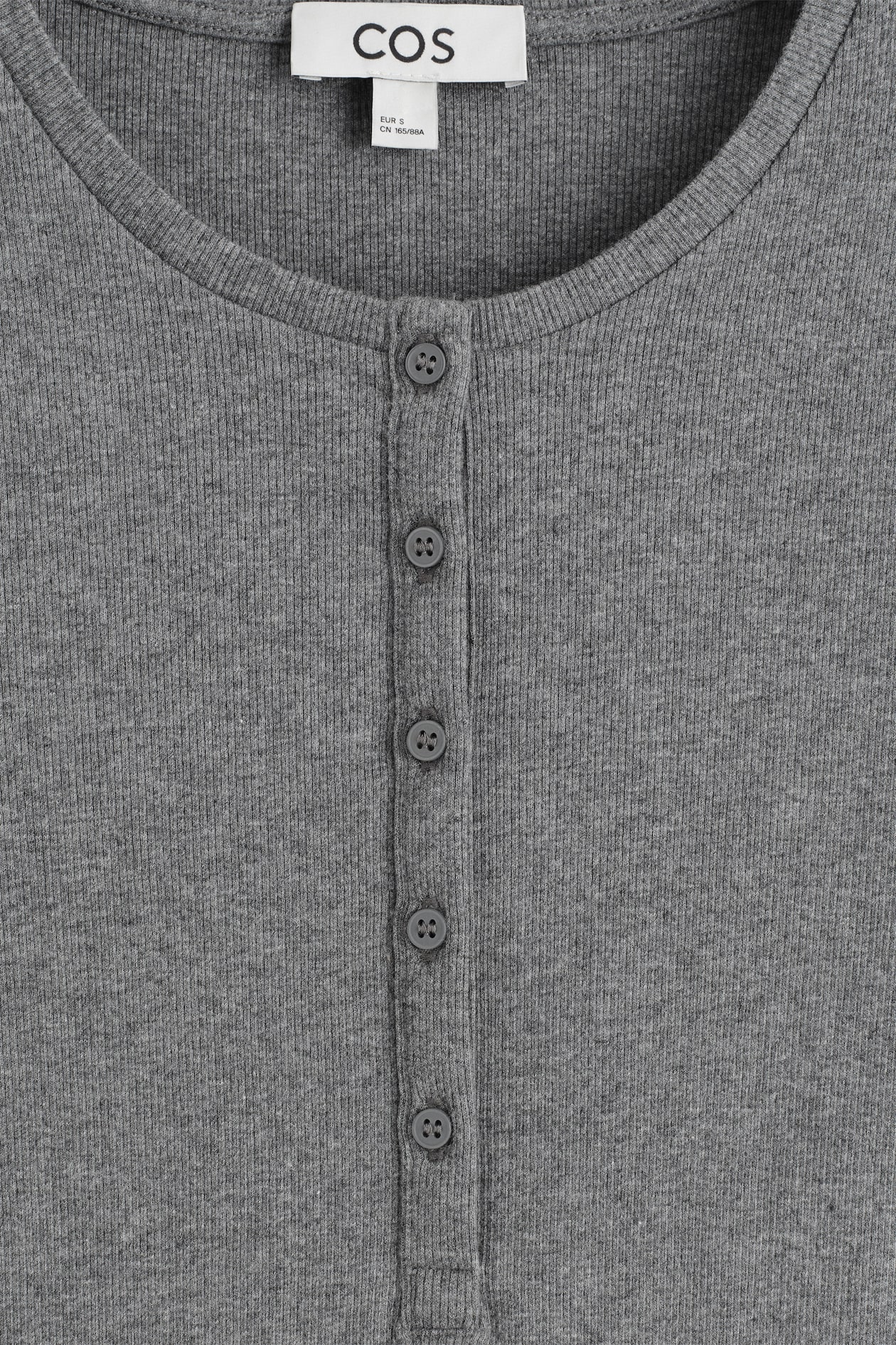 Maglietta Henley Uomo COOFANDY Manica Corta – Grigio Scuro Taglia M – Leggera In Cotone Con Bottoni, Regular Fit Per Estate - 2