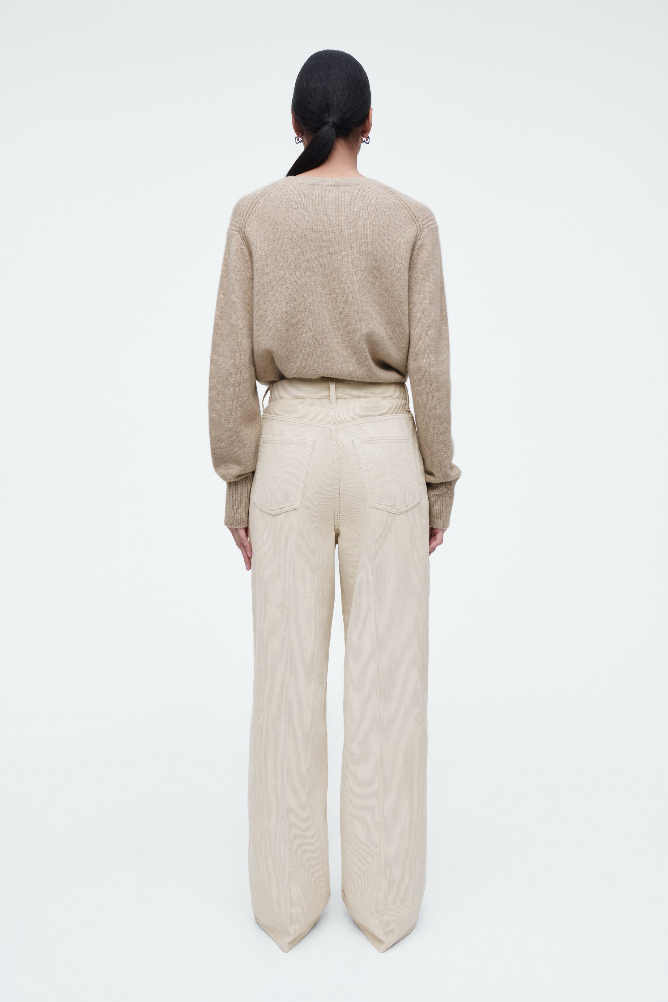 Grösseres Bild ansehen: TIDE CORD-JEANS MIT WEITEM BEIN - HELLES BEIGE - DAMEN | H&M CH 4