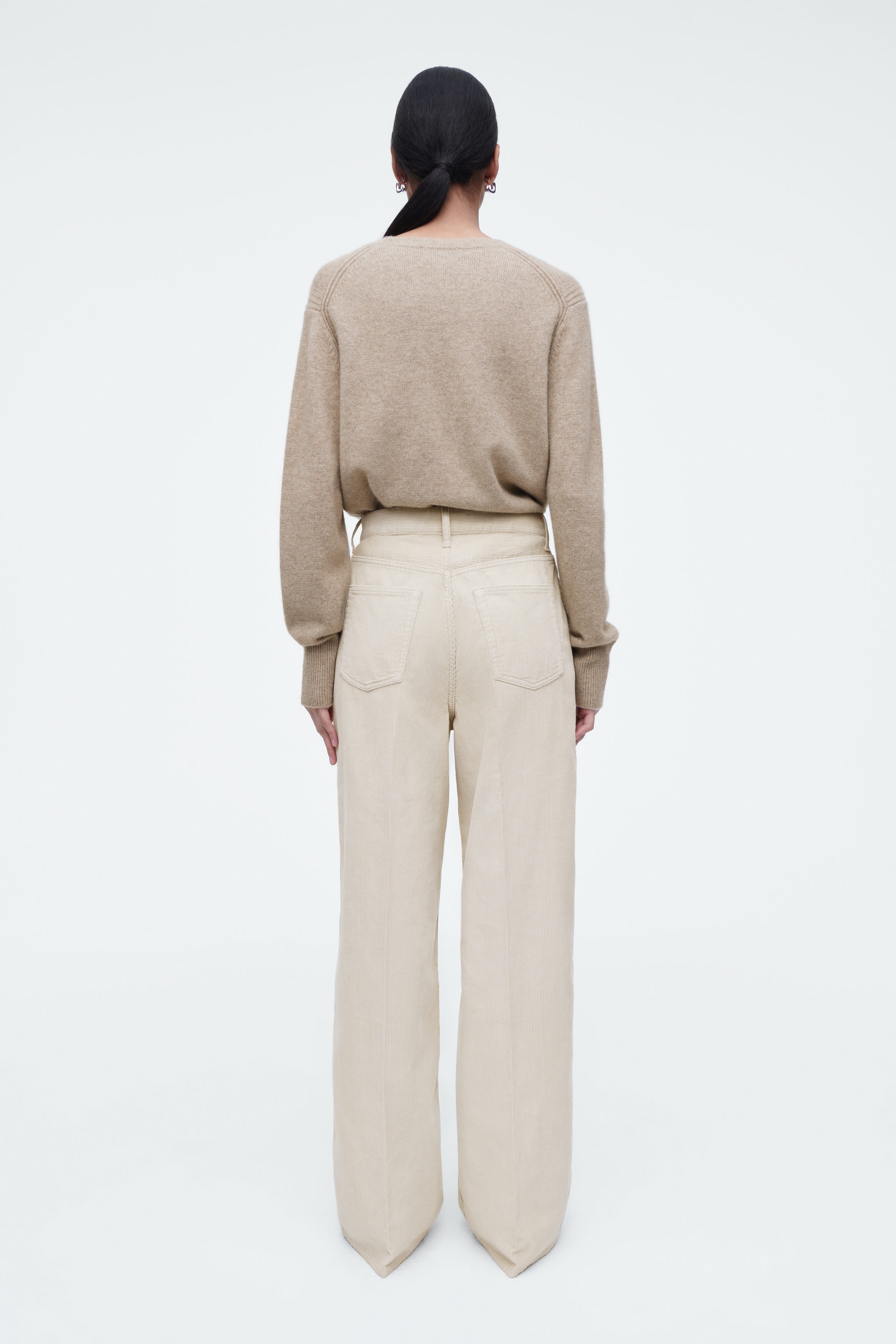 【COSYHARU】Day corduroy wide pants CORDUROY WIDE-LEG TROUSERS - BLACK | COS